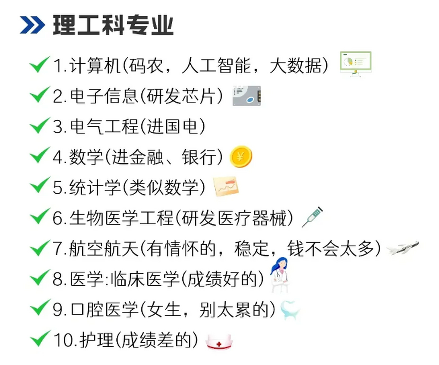 张雪峰推荐的10个理工科专业,你选了吗?1.