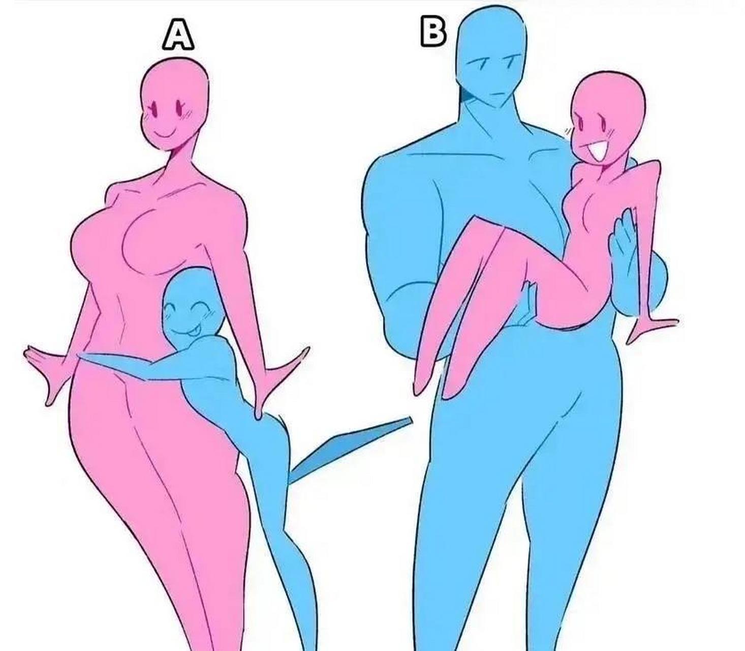 男女体型结合,你能接受哪一种? #搞笑趣味图