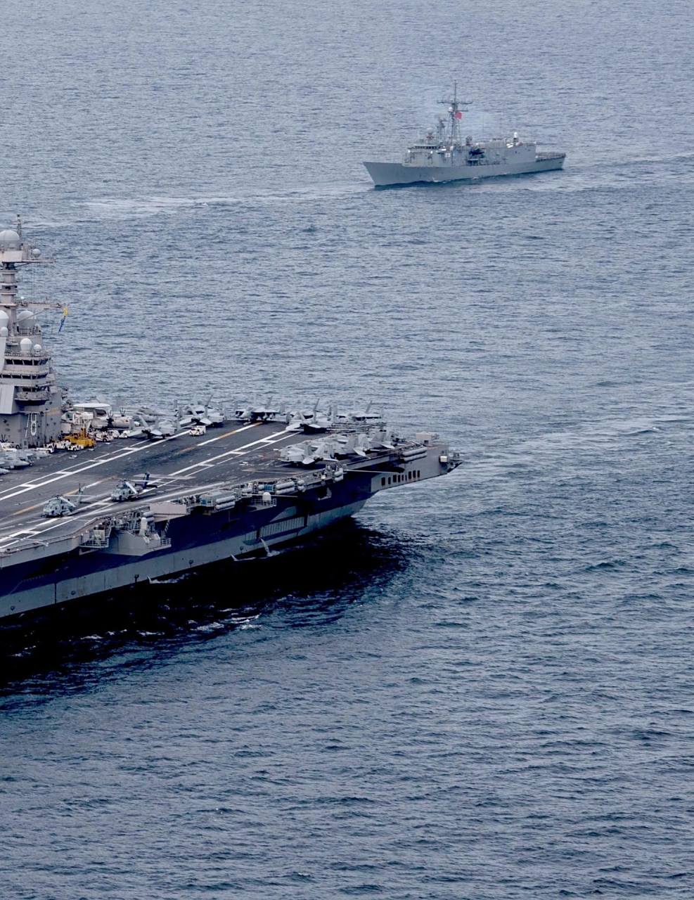 全球最先进的航空母舰就是他  美国9694海军"福特级"航空母舰