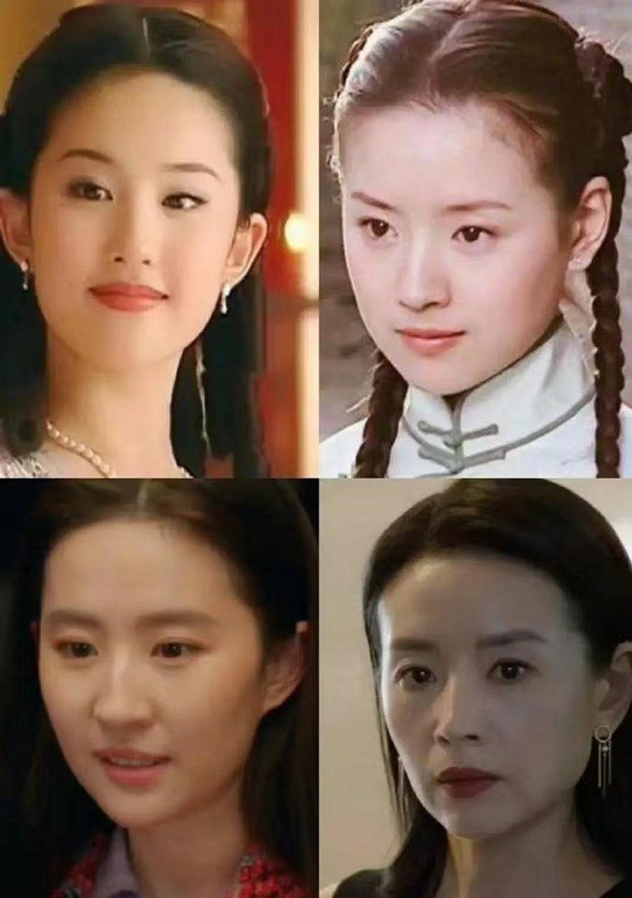 董洁22岁,刘亦菲15岁,两人看不出有什么区别.