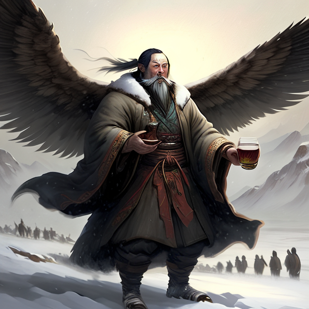 飞廉滕六逞寒威,费酒陪诗为解颐.缥缈,虚幻,明丽#百度ai绘图黑科技