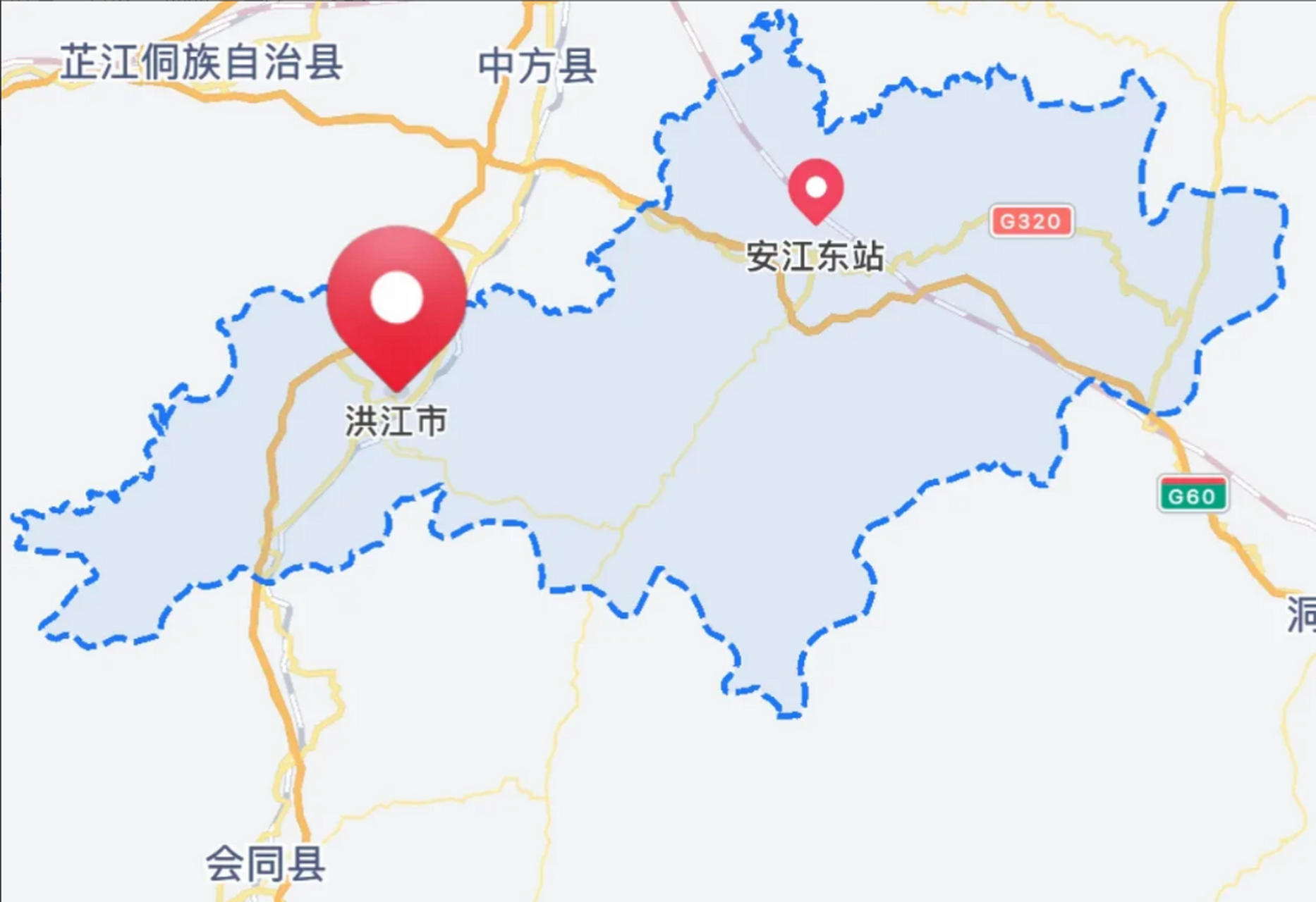 算上目前的安江东高铁站,洪江市未来将是怀化市唯一一个拥有两座高铁