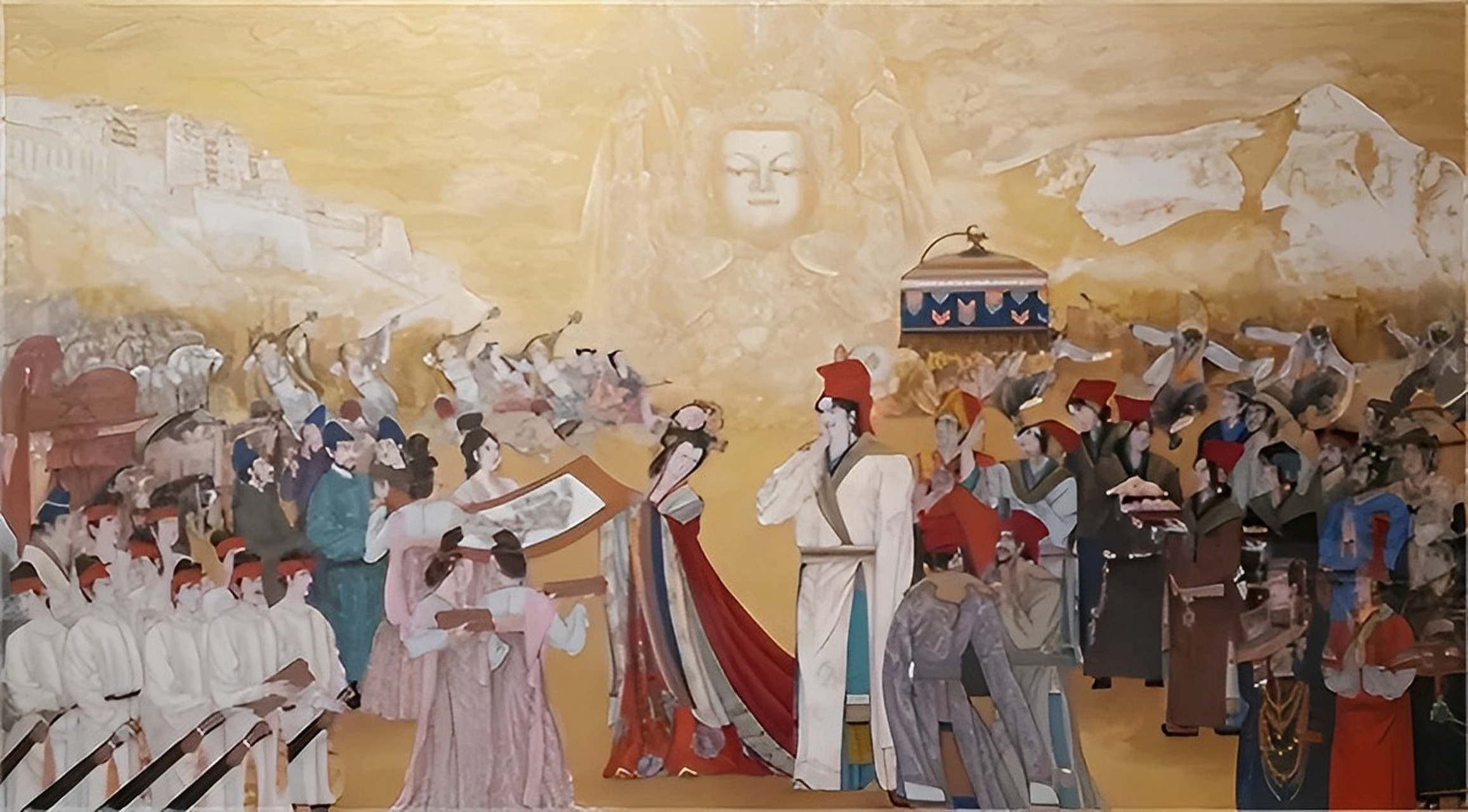 650年,松赞干布去世,文成公主被迫被活埋.