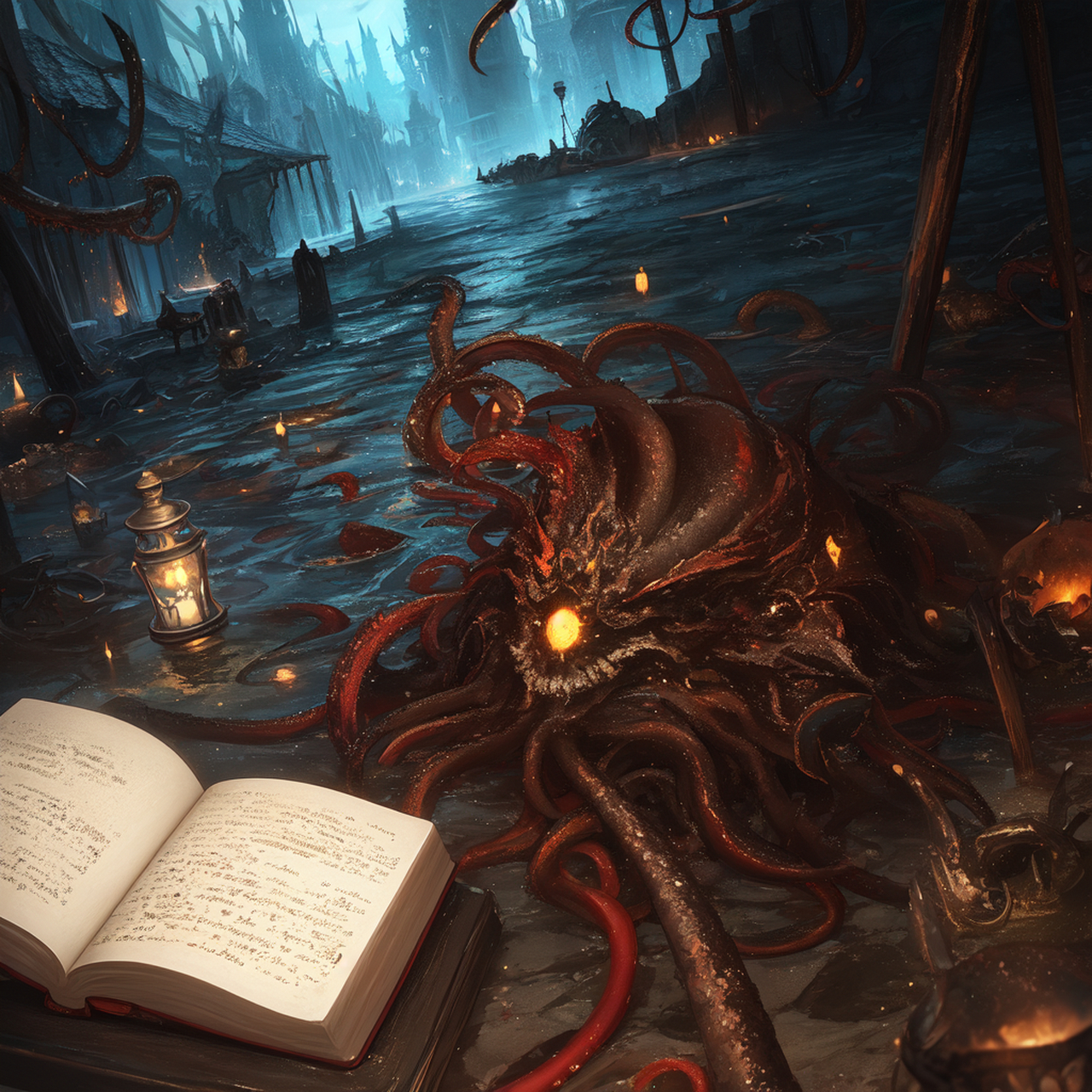 黑暗共鸣:探索人类内心的恐惧之深  在人类内心的深渊中, 克苏鲁的