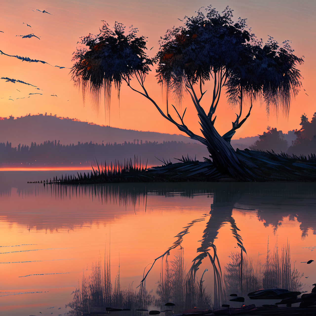 湖海余生在,桑榆暮景闲.闲适,开阔,朦胧#百度文心一言来了