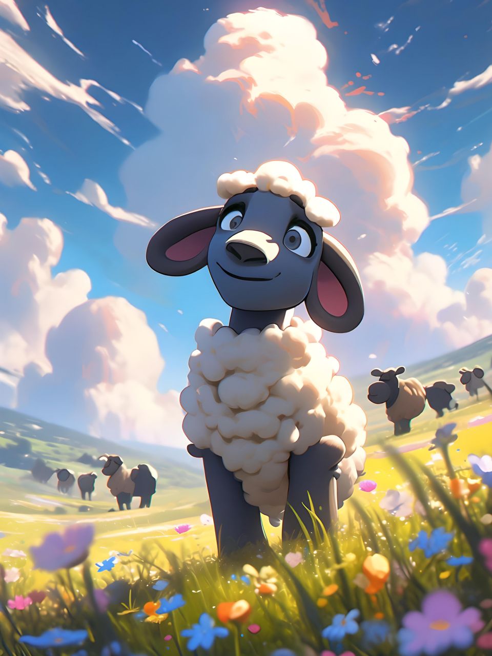 a绘58,#小羊##图片##动漫头像和壁纸##二次元##可爱