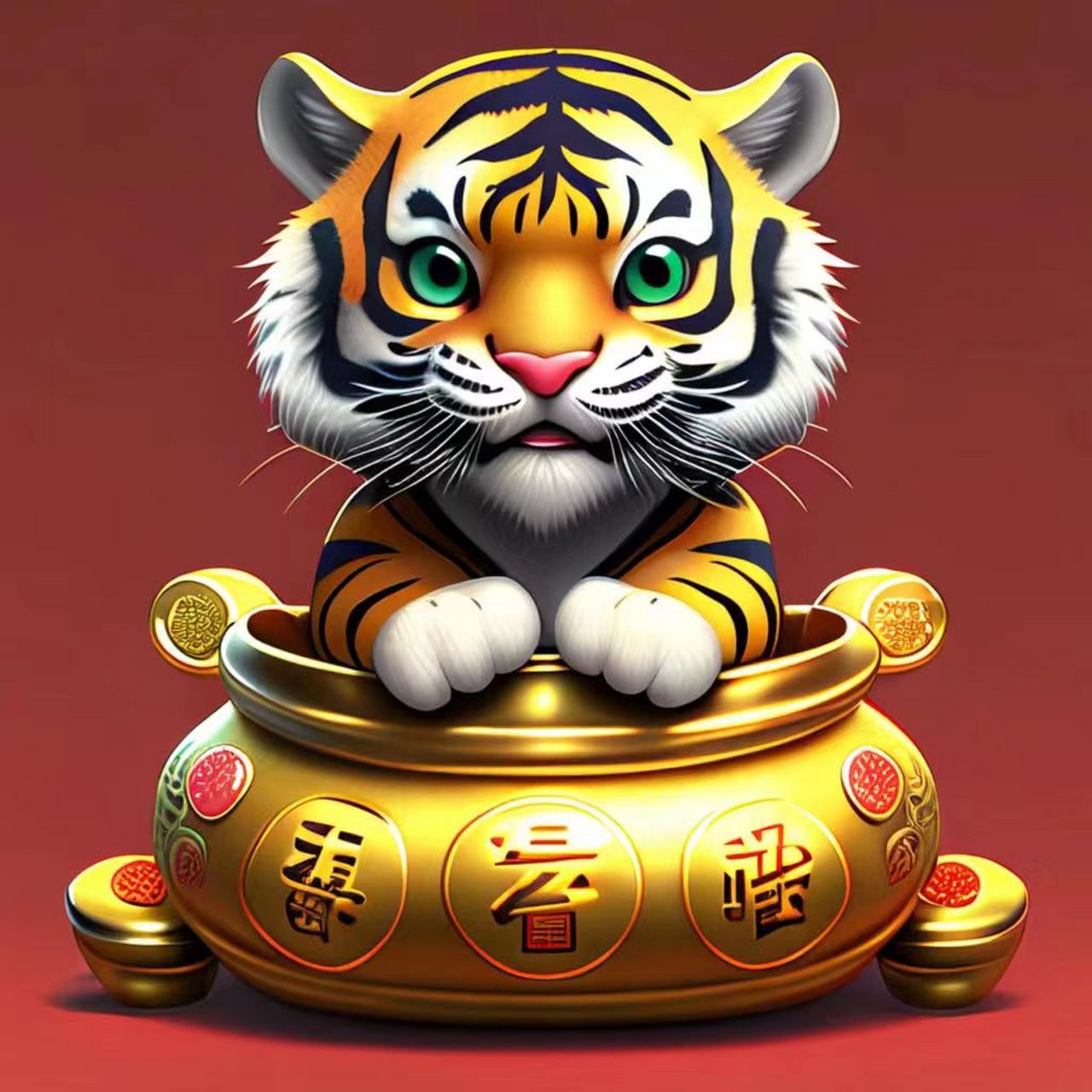 百度涂鸦一格ai绘画12生肖系列之虎,总有一款你喜欢的图片.