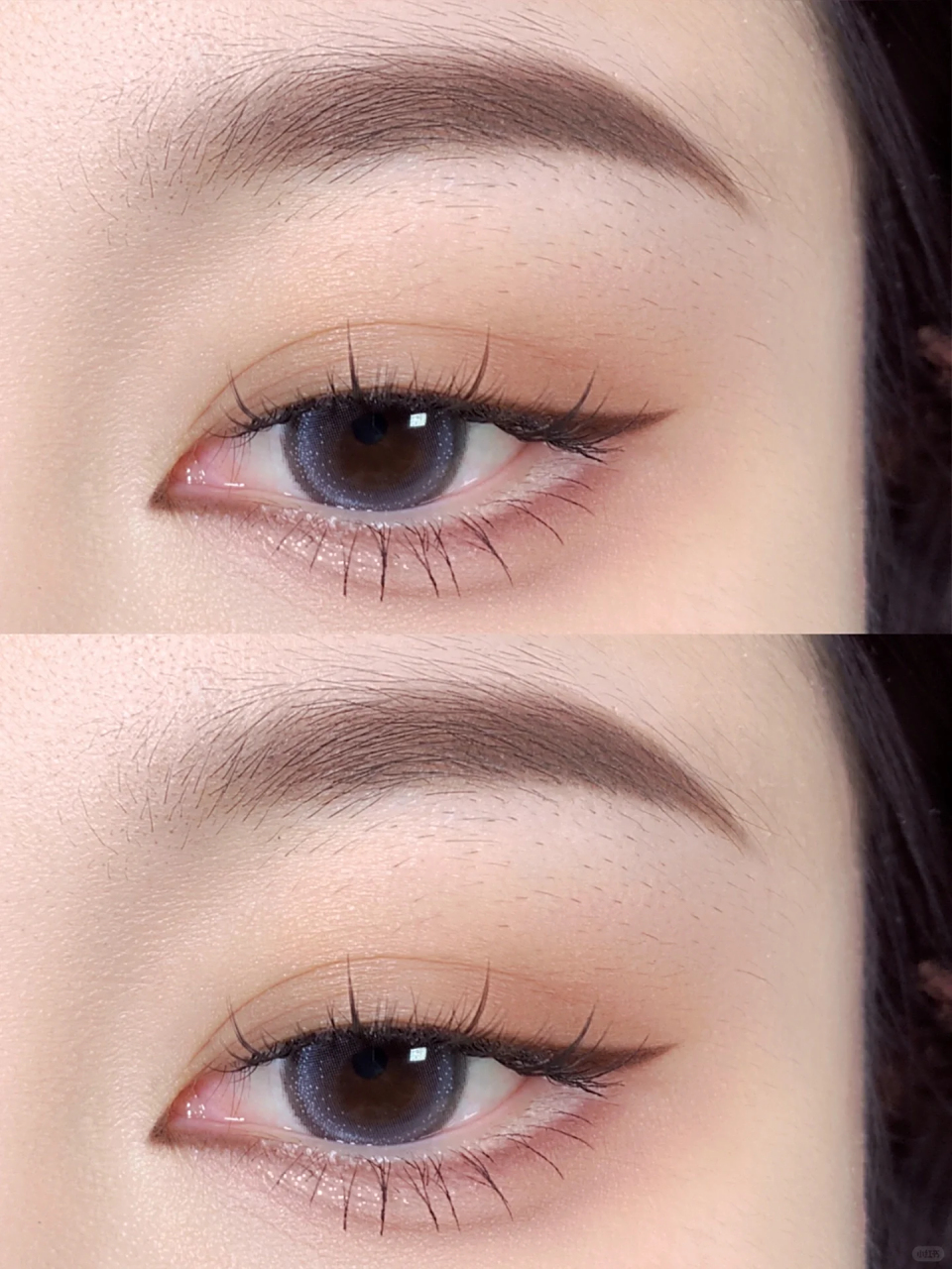 杏仁白桃日常淡颜系眼妆无辜狗狗眼画法 今天来画个无辜减龄的淡颜系