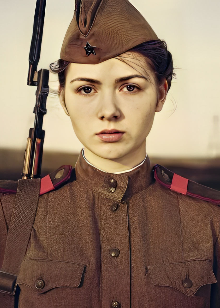 苏联女兵清洗图片
