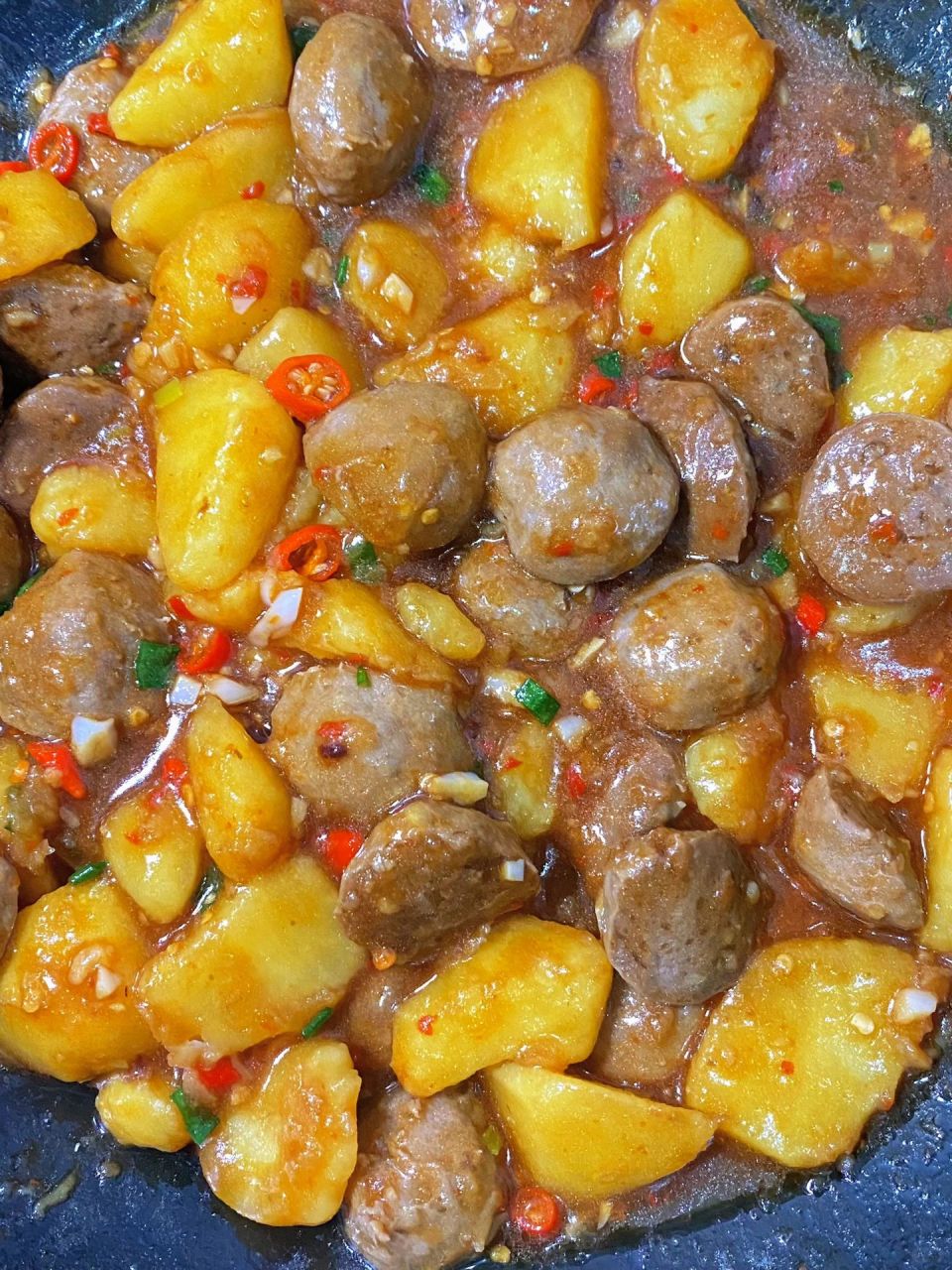 我怎么没早点学会  牛肉丸烧土豆6015 太下饭了 牛肉丸烧土豆真的