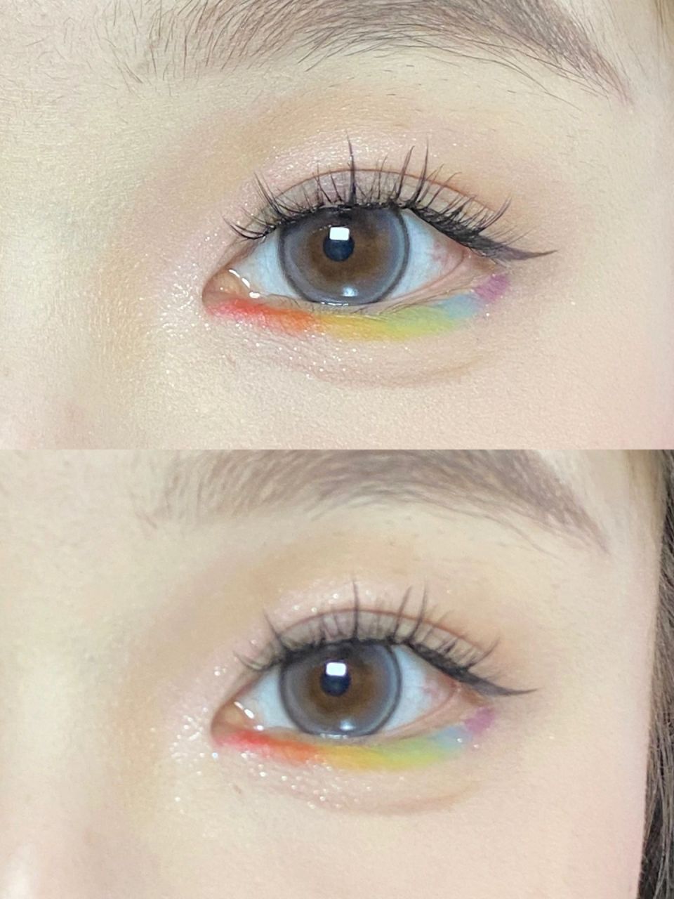 多巴胺的尽头是彩虹眼妆!  直接美出新高度睫毛和胶水