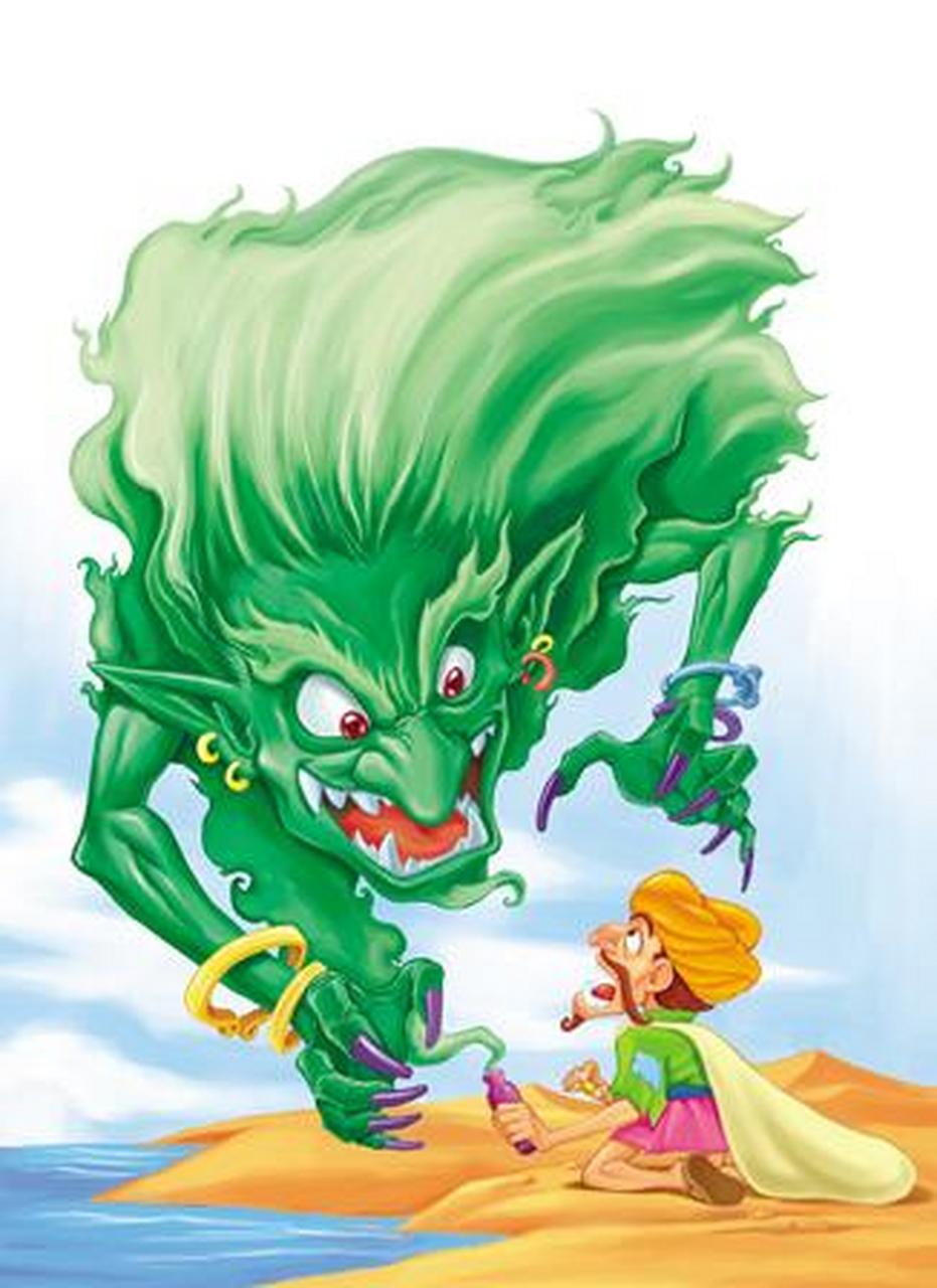 百家号星火计划# 【渔夫与魔鬼】 大海边,一个老渔夫正在捕鱼.