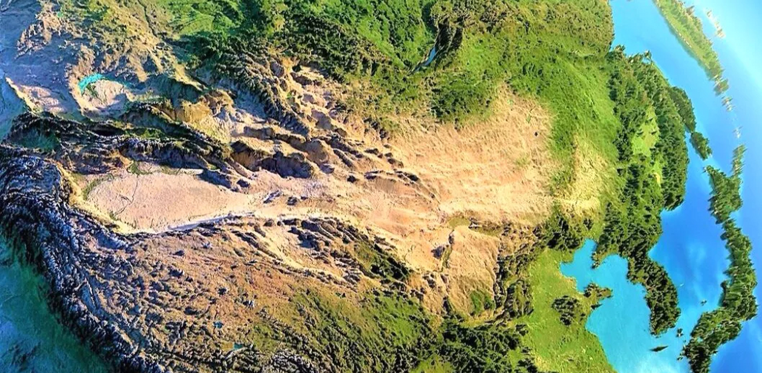 在我国,地势可分为西高东低,呈三个阶梯,这种地形也造成我国山地居多.