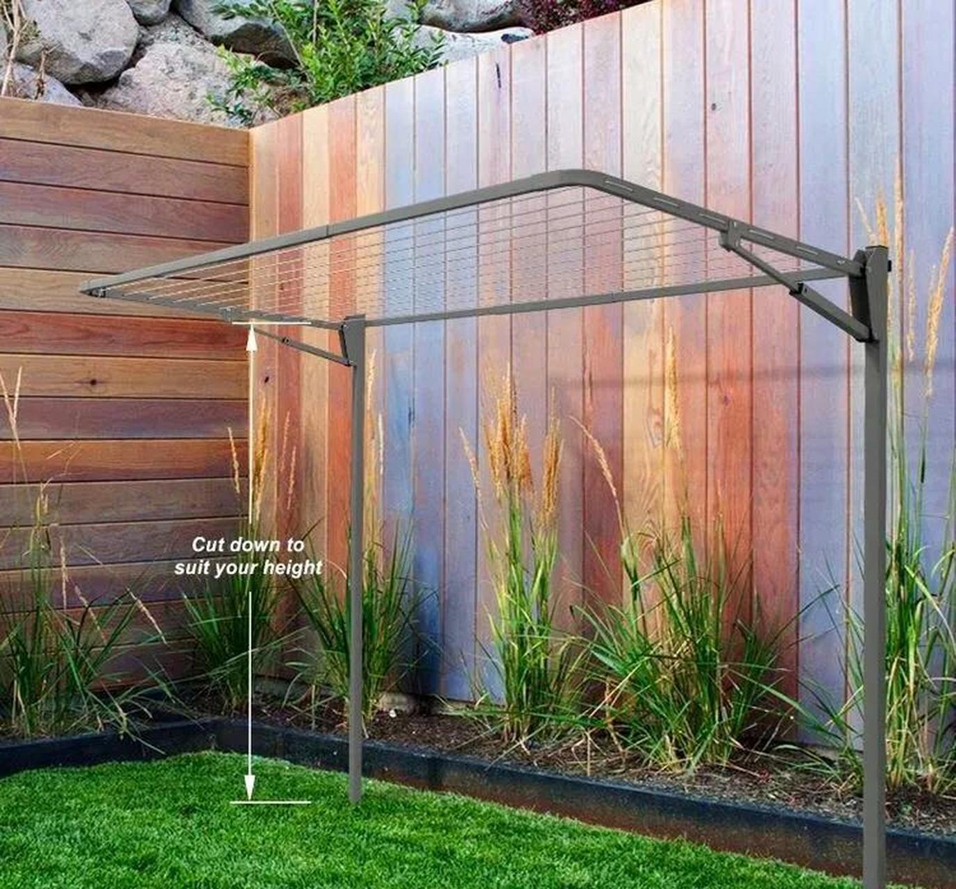 想不到,庭院中的晾衣架,也可以设计得如此有艺术感  总觉得庭院中