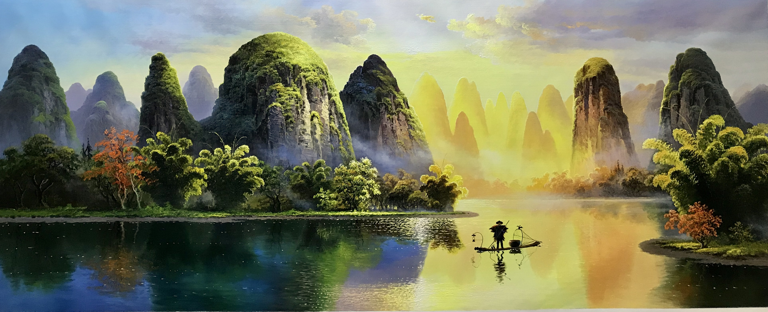 龙蟠油画作品:细腻情感的视觉呈现#艺惠藏137187#   在艺术的世界中