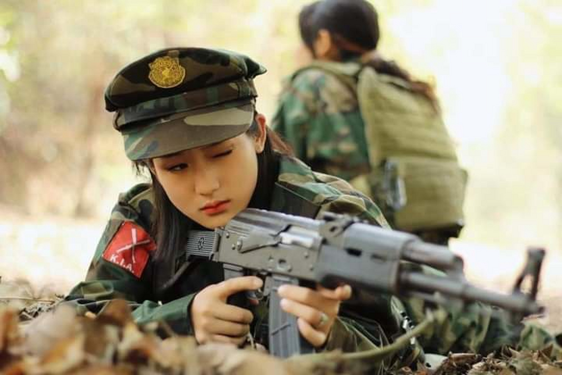 缅甸# 缅北克钦独立军(kia)女兵