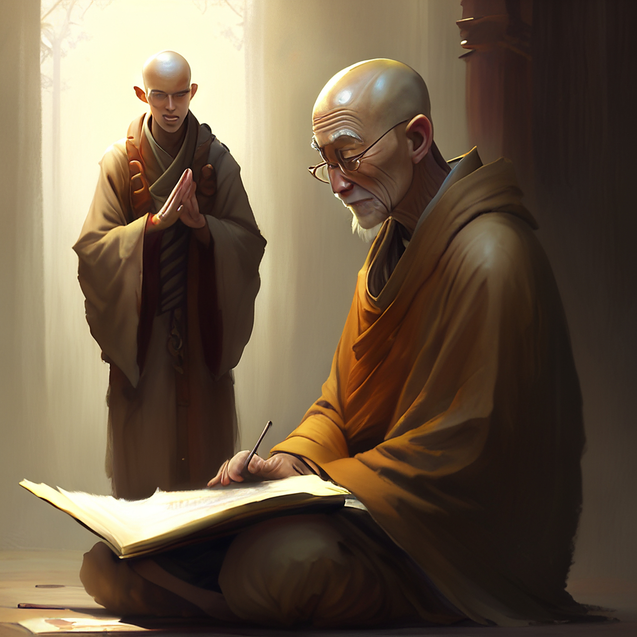 欢情知老大,诗话僧清新.意境,典雅,宁静#百度文心一言来了