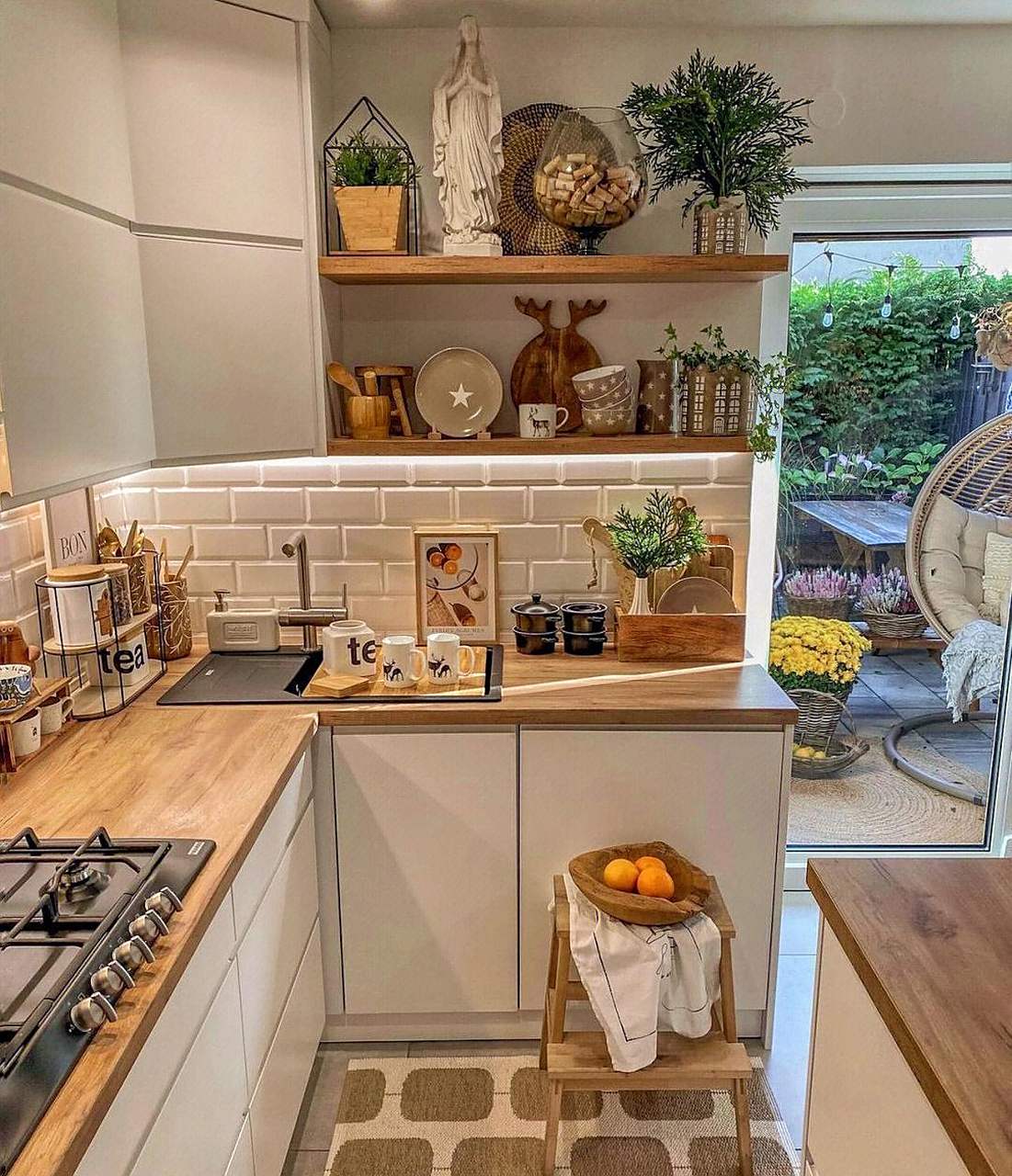 温馨又文艺的波西米亚风厨房[照相机]  装新家  #有家就有佛山造产业