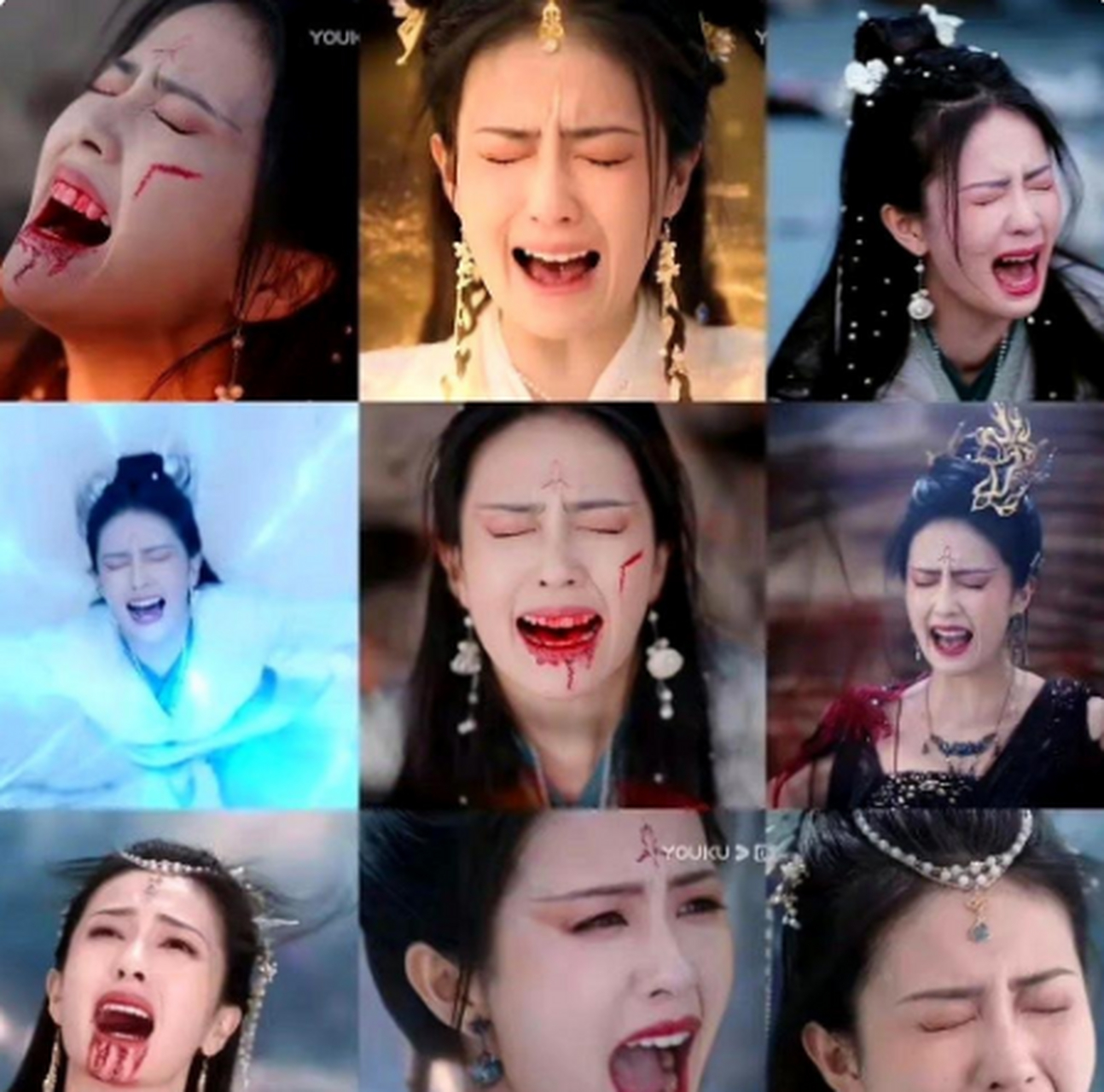 长月烬明白鹿咆哮式悲痛演技被嘲丑,不仅如此看起来