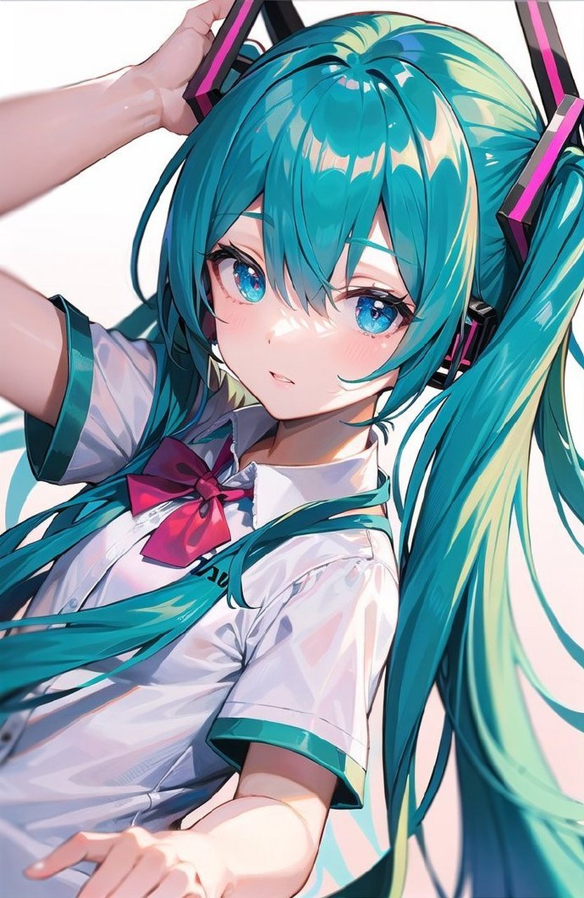 初音未来 公主换装秀[心] #插画#  #ai共创计划