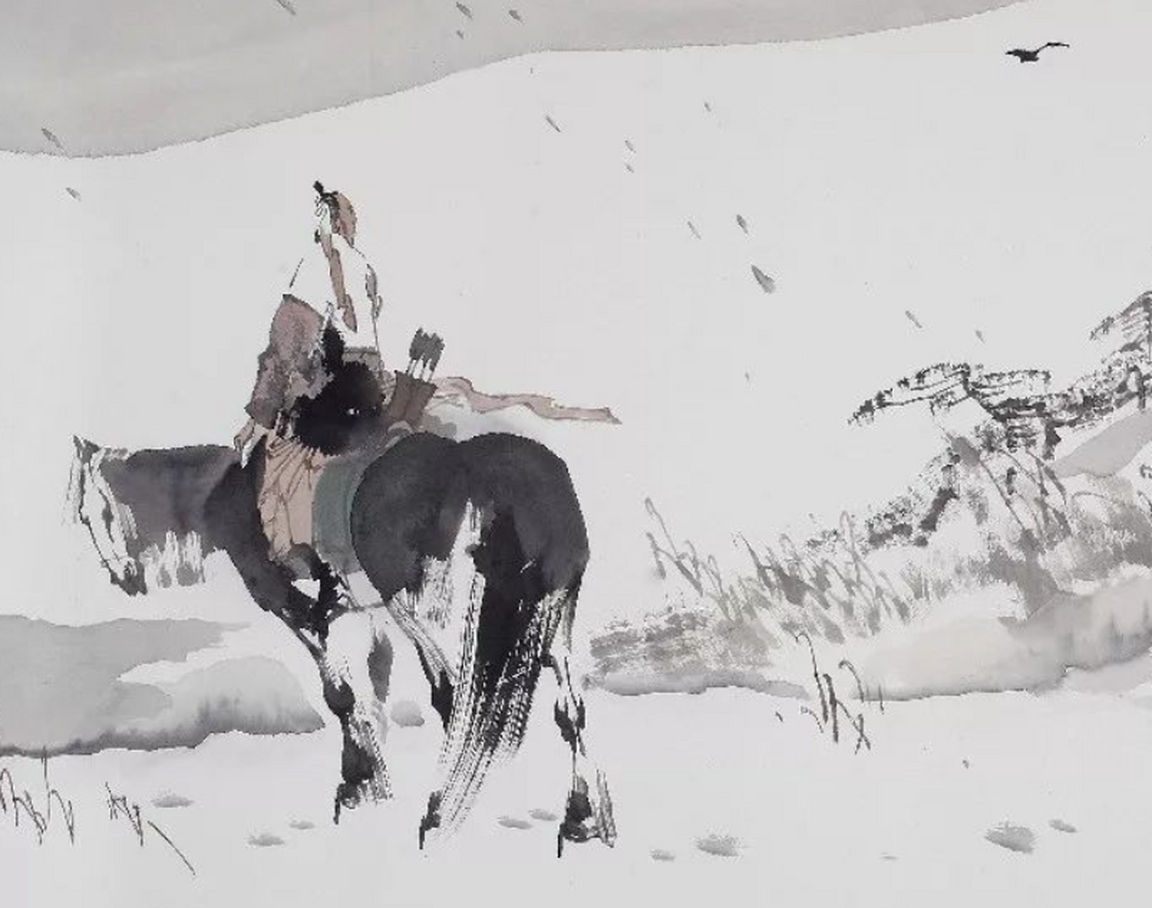 以前读"枯藤老树昏鸦,小桥流水人家,古道西风瘦马.