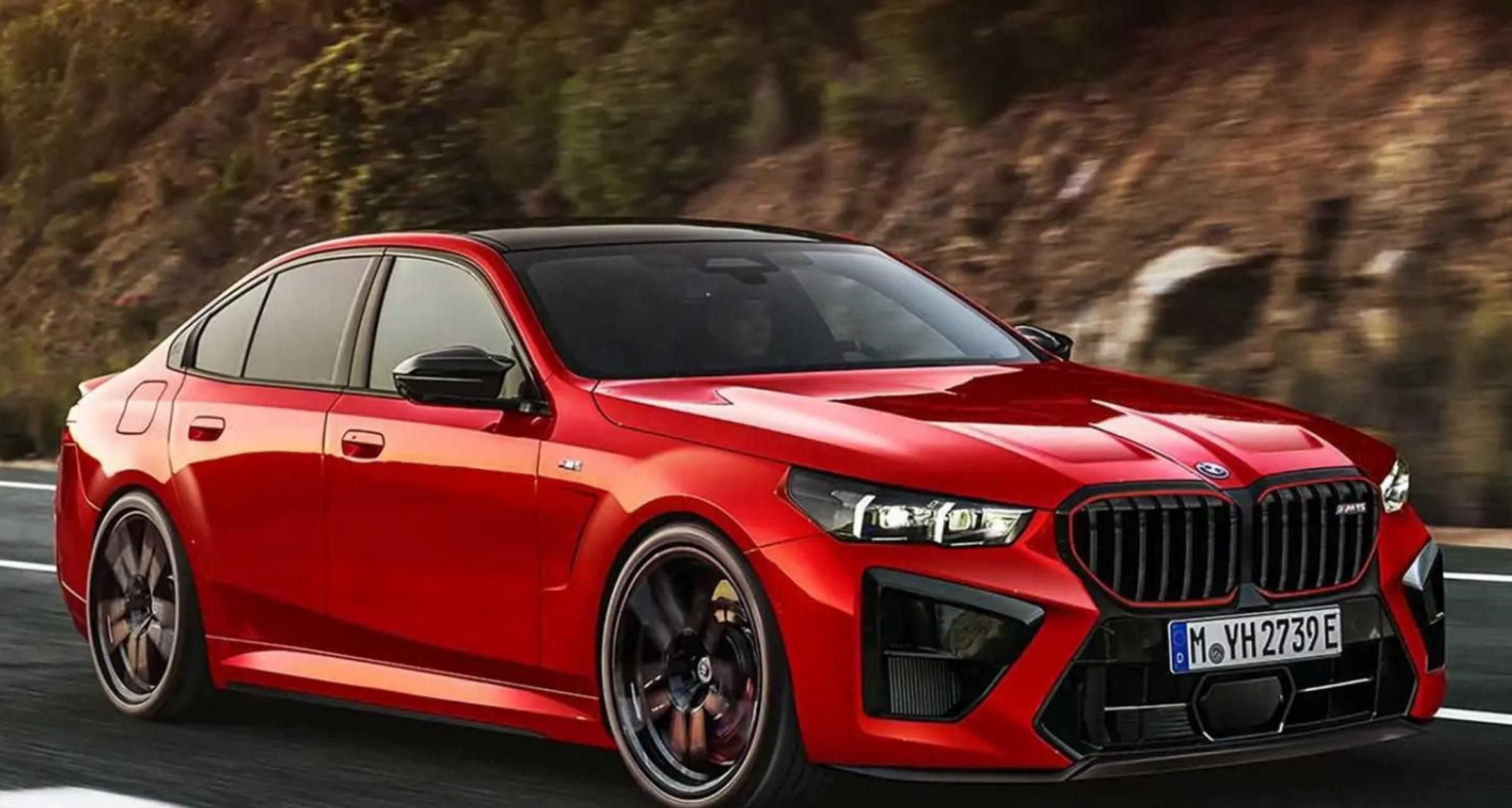 同级别性能王者,全新宝马m5渲染图曝光 1,新车基本沿用了全新一代宝马