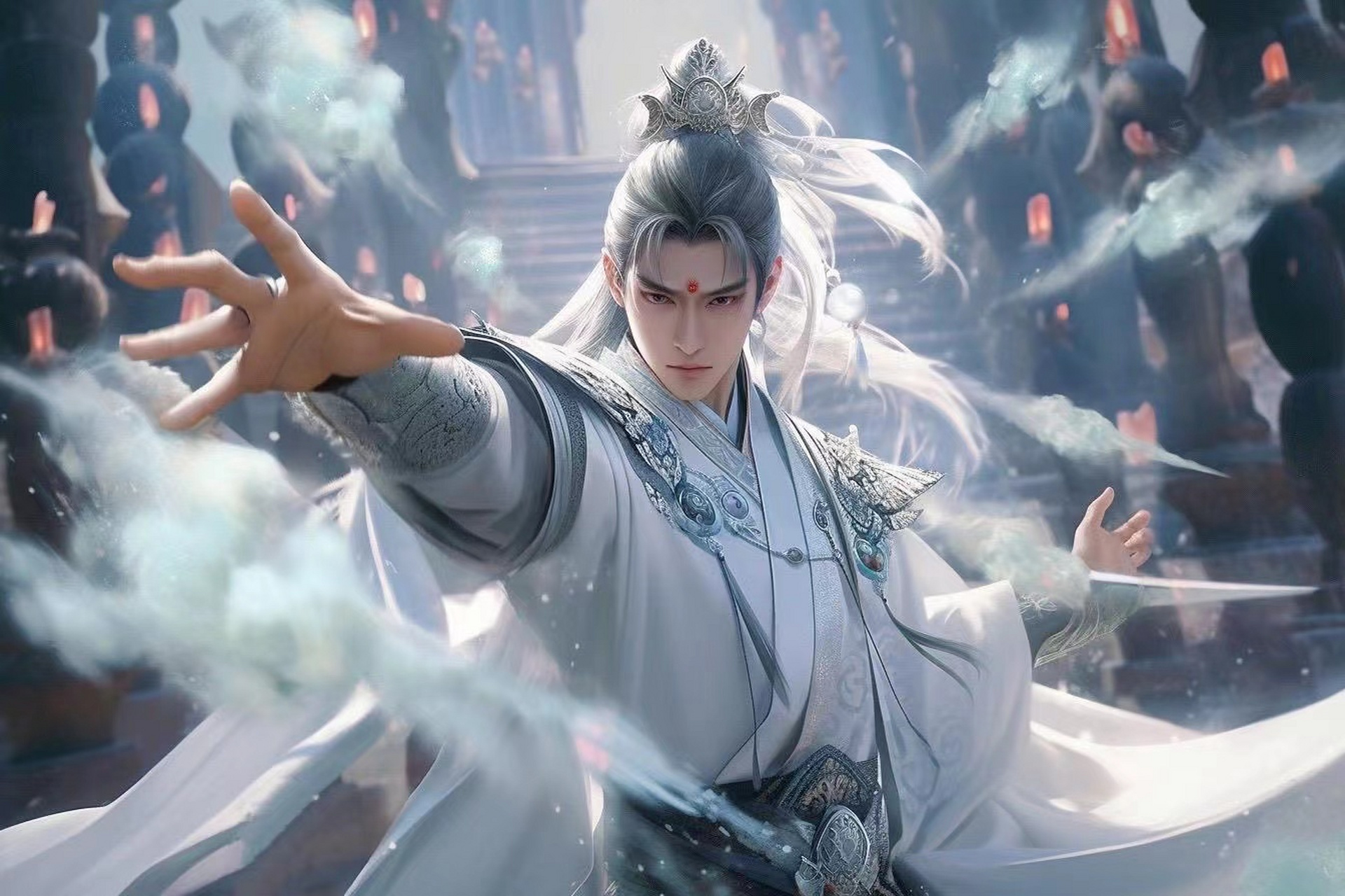 古风仙魔大战ai插画壁纸 #古风壁纸# #古风小分队# #ai绘画