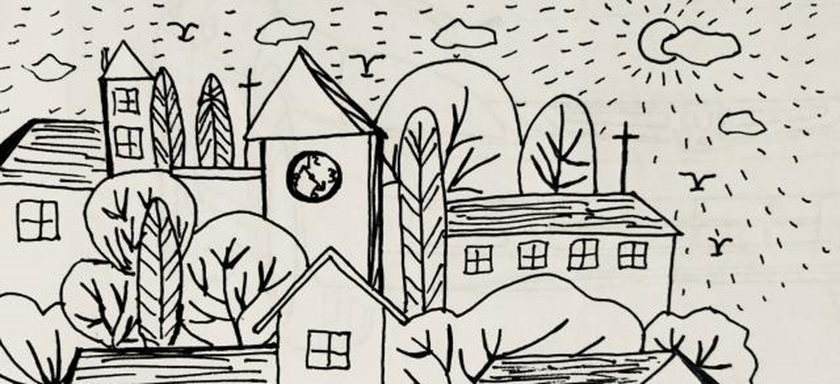 一组用碳素笔画的手绘合集,点滴感恩皆于热爱生活