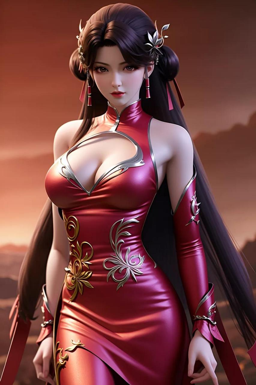 ai绘画 | 完美世界·火灵儿,女胖子最终也是没有等到 最爱吃兽奶.