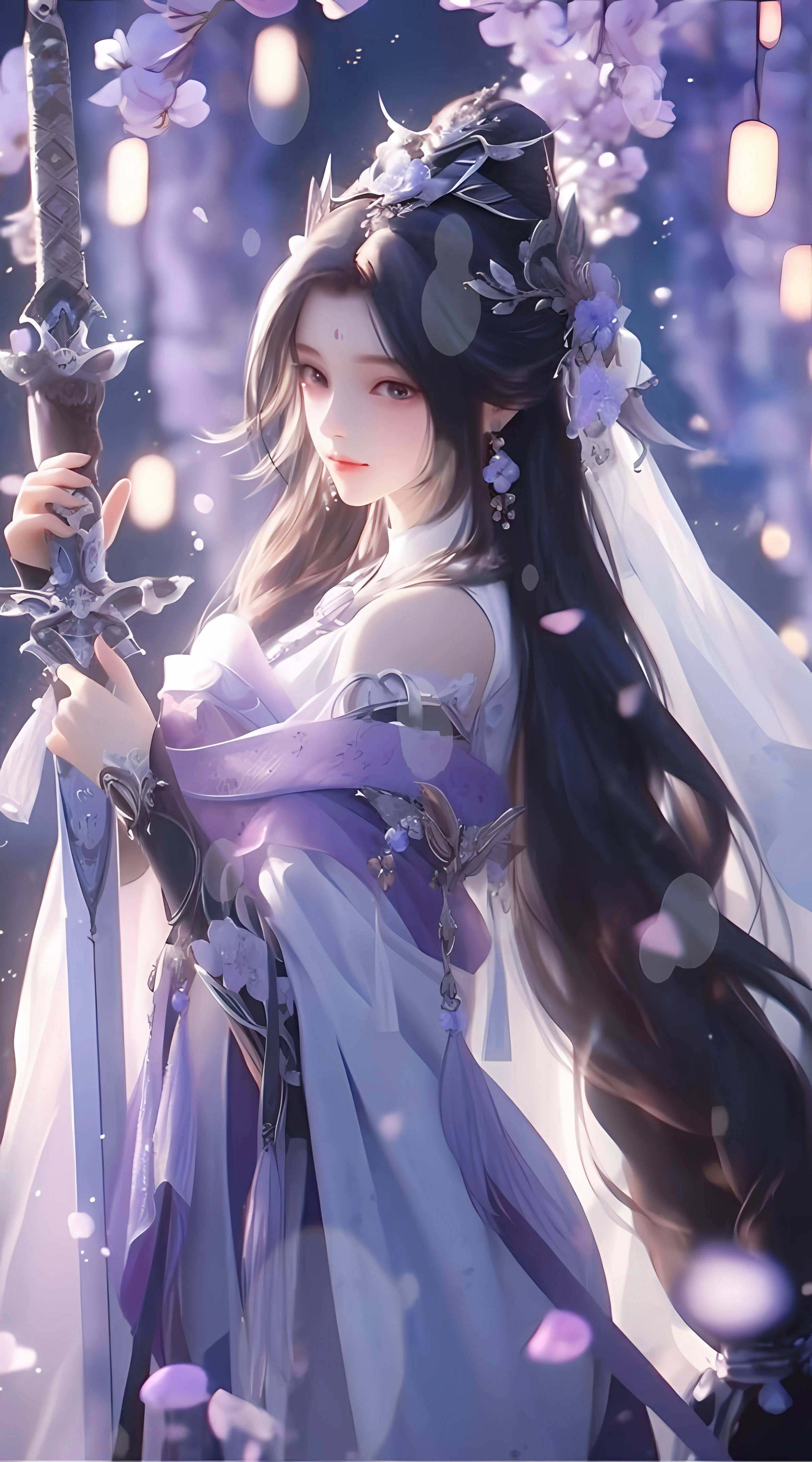 今日,我为大家呈现一组精致绝伦的国风女仙侠系列壁纸作品