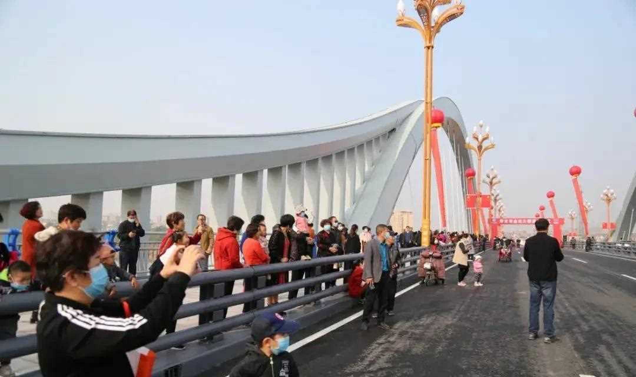 金光街跨弥河大桥--金光大桥,剪彩通车啦!