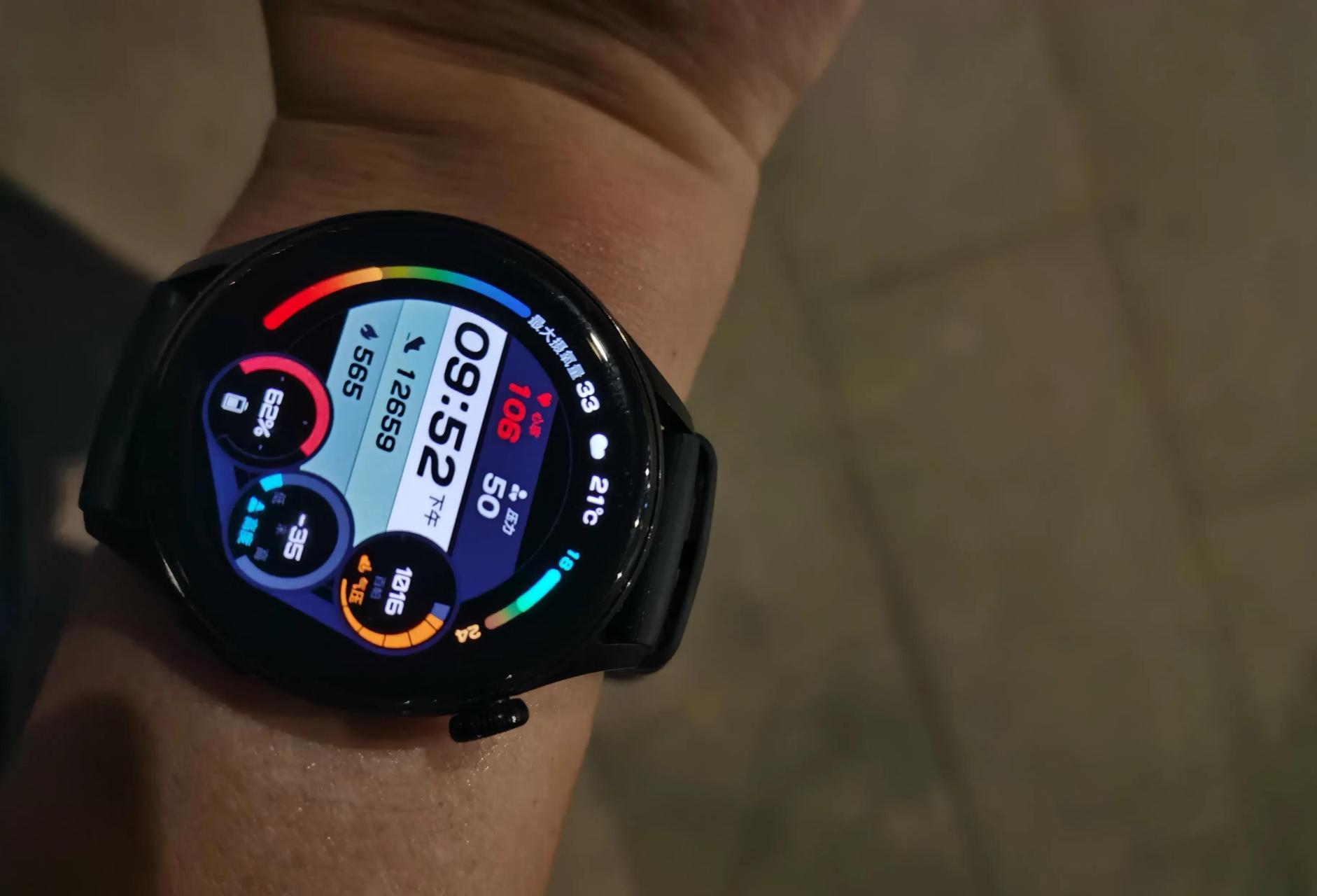 今天用高驰和华为watch3同时戴上验证心率!  结果很失望.