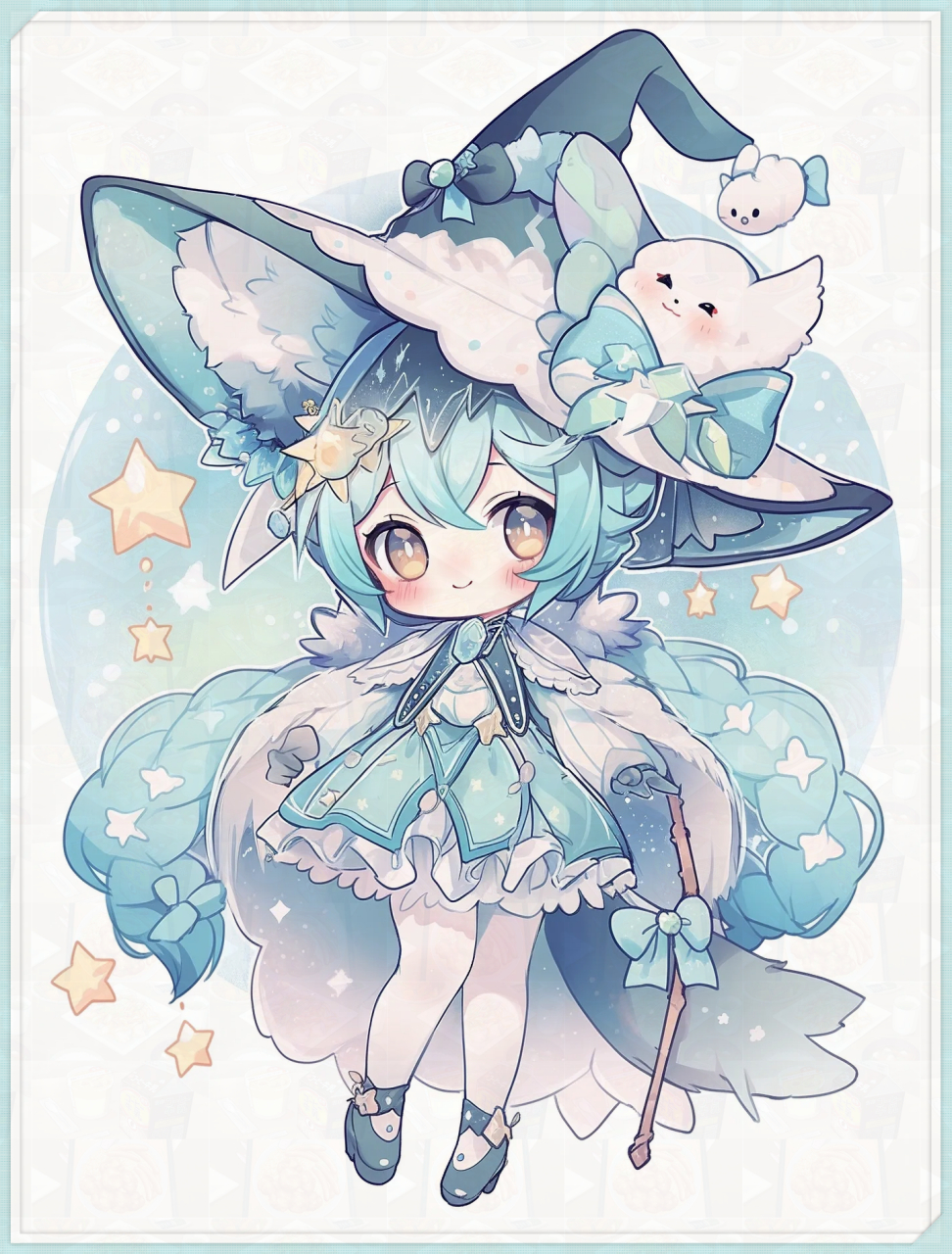 动漫人物可爱女孩二次元女生壁纸  一张迷人的二次元女生壁纸展现了一