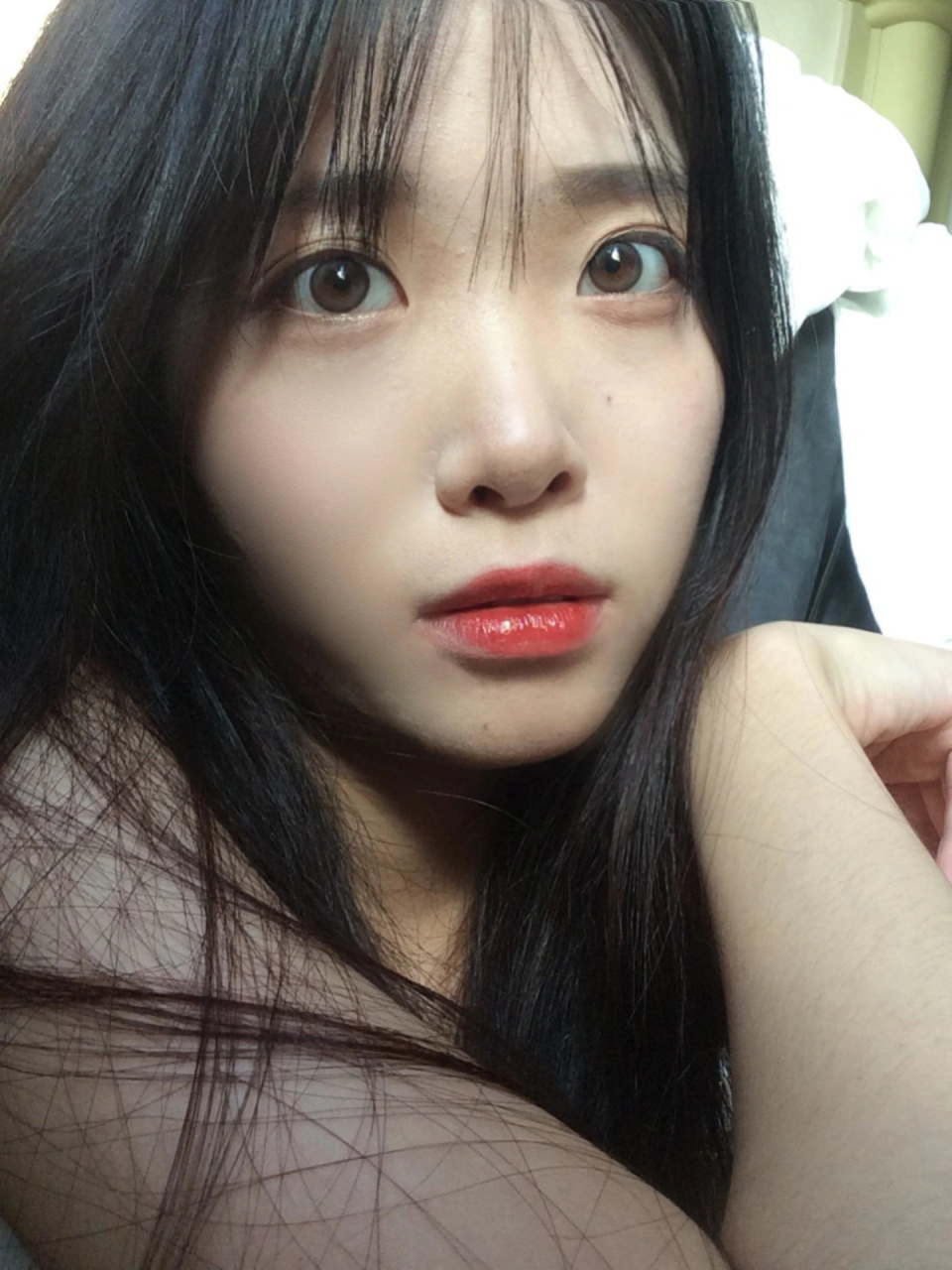 阳光下自拍太美了