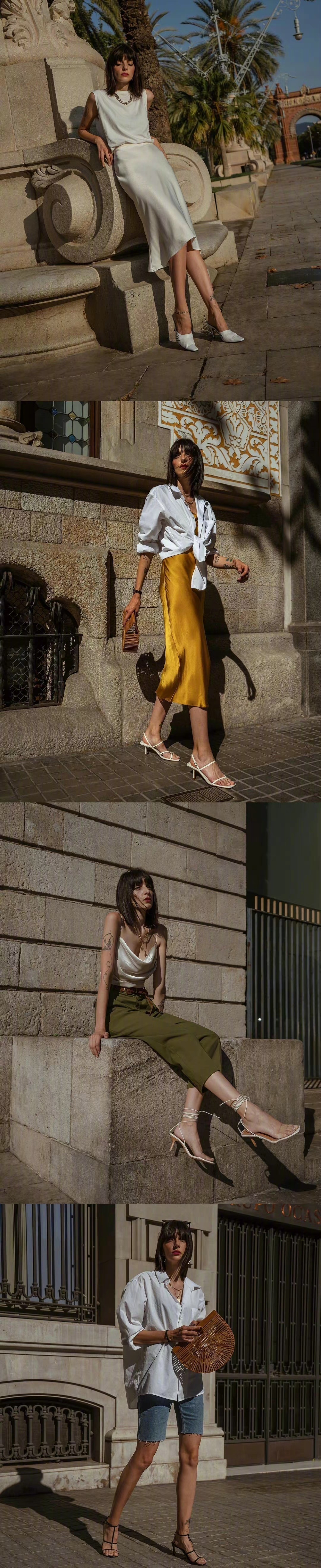 带点颓废感的法式穿搭风