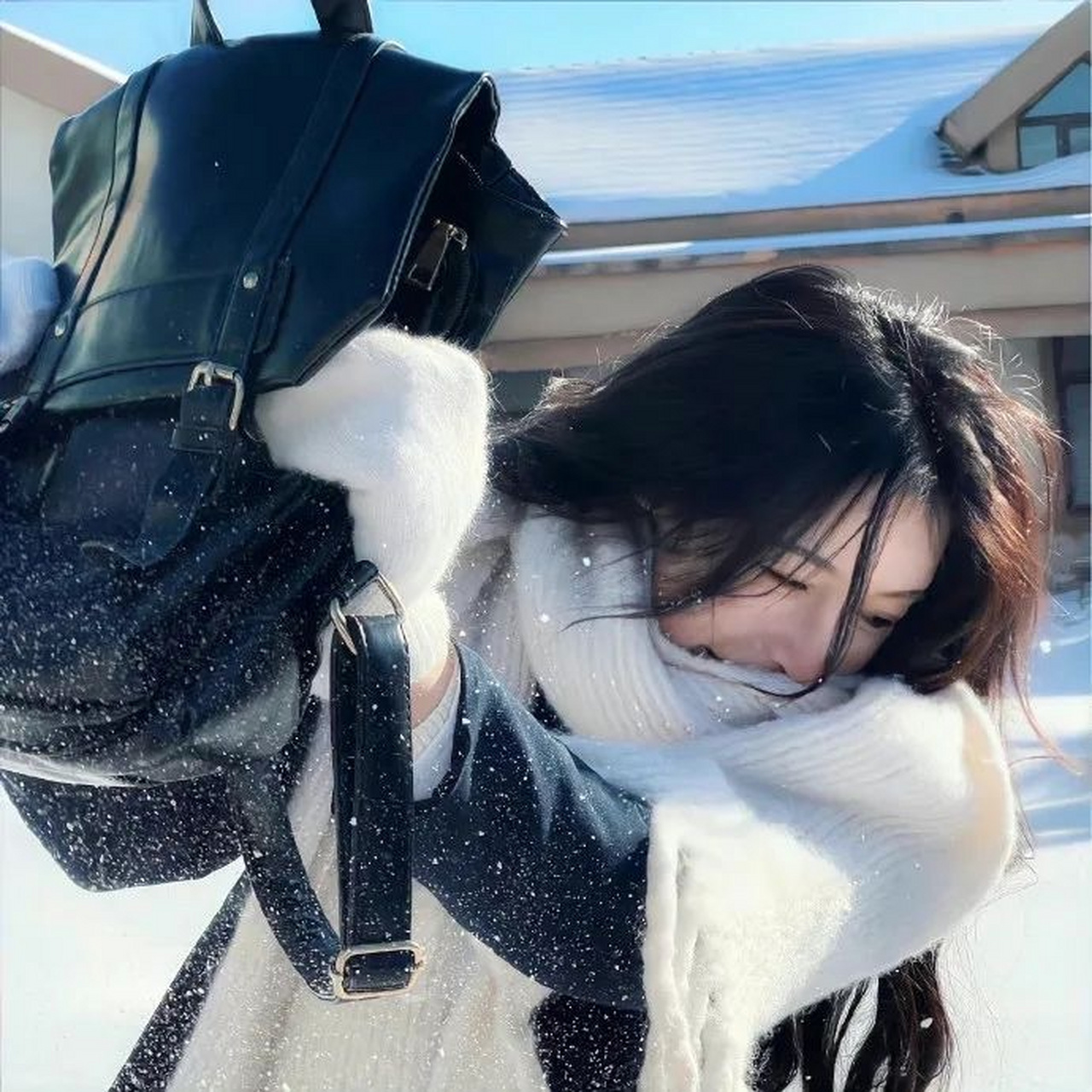 氛围感冬天女生头像 #女生头像# #优质女生头像# #好看的女生头像