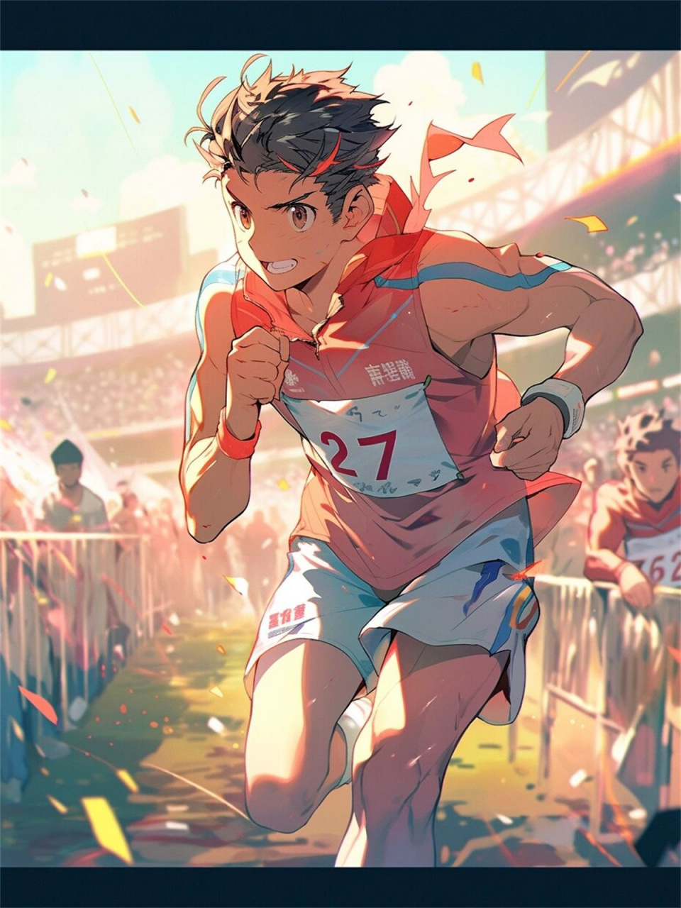 奔跑少年-运动场篇  感谢小伙伴提供的关于跑步的想法 先发最容易联想