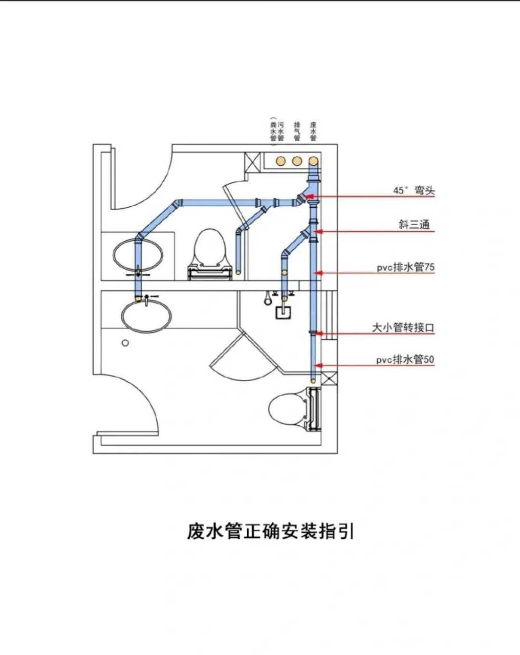 卫生间斜角门平面图图片