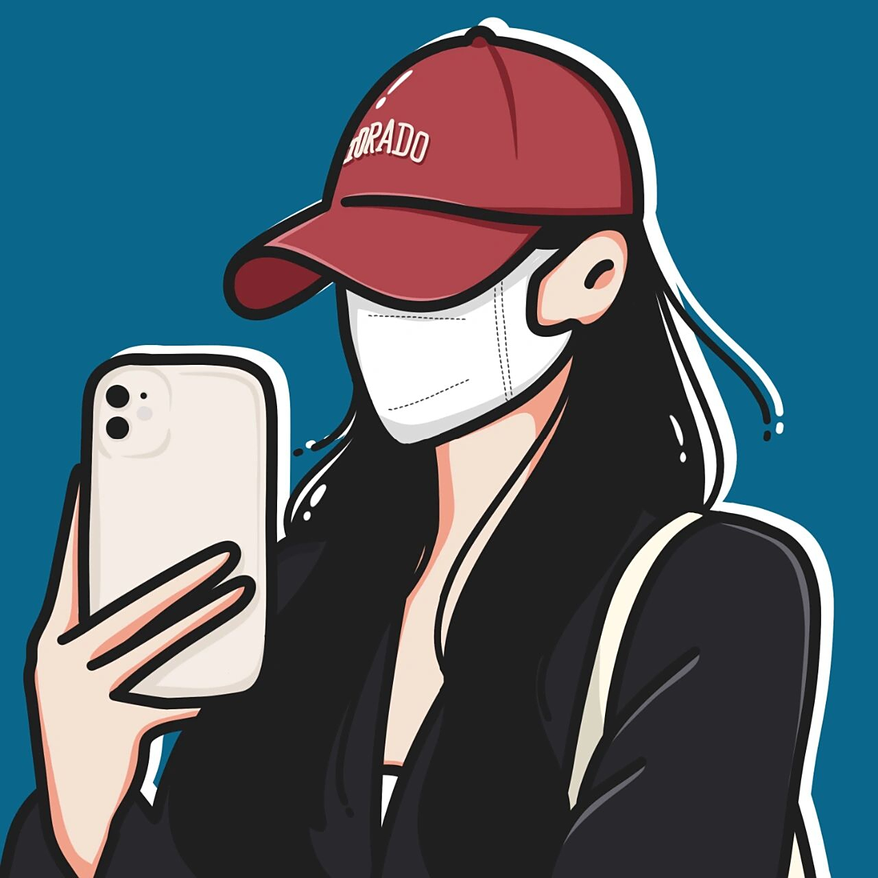 戴帽子的不露脸头像 | 氛围感女生头像