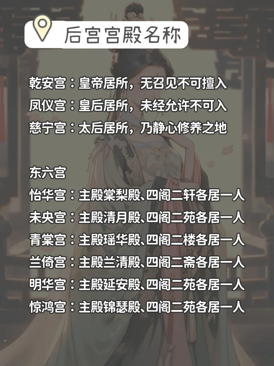 长公主宫殿名称大全