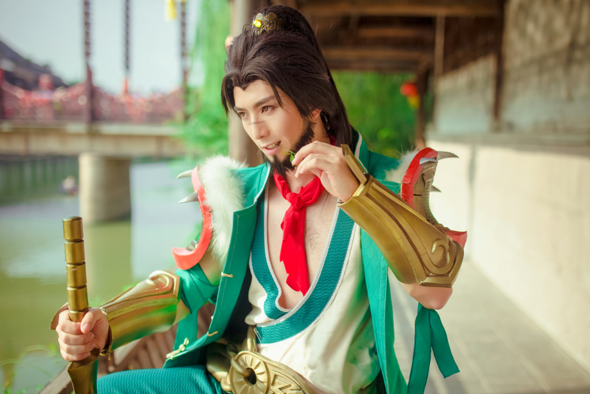 粉丝发了几张《三国杀》孙笨笨的cos图,看了之后大家惊呼"怎么有点