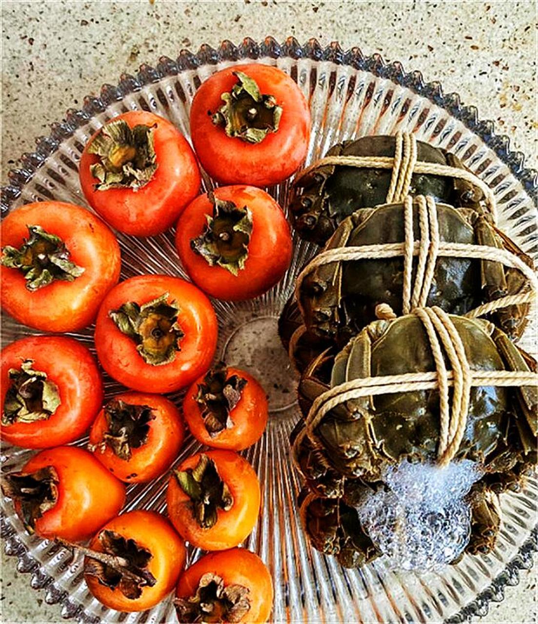 秀美!柿子和螃蟹能一起吃吗"坚持不懈"-第2张图片-爱康博客