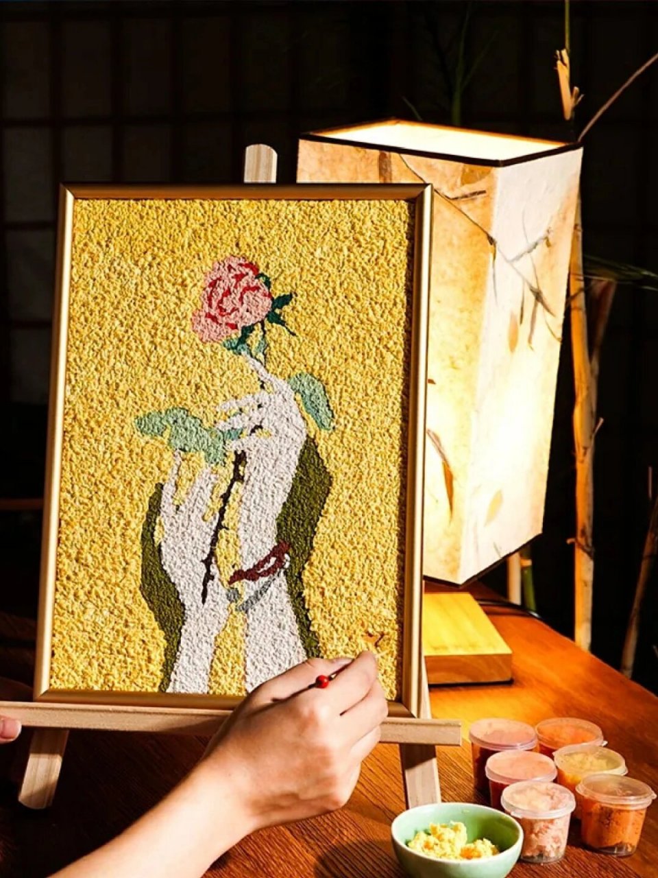 纸浆画"纸"尖上的艺术  纸浆画,一种以纸浆为主要