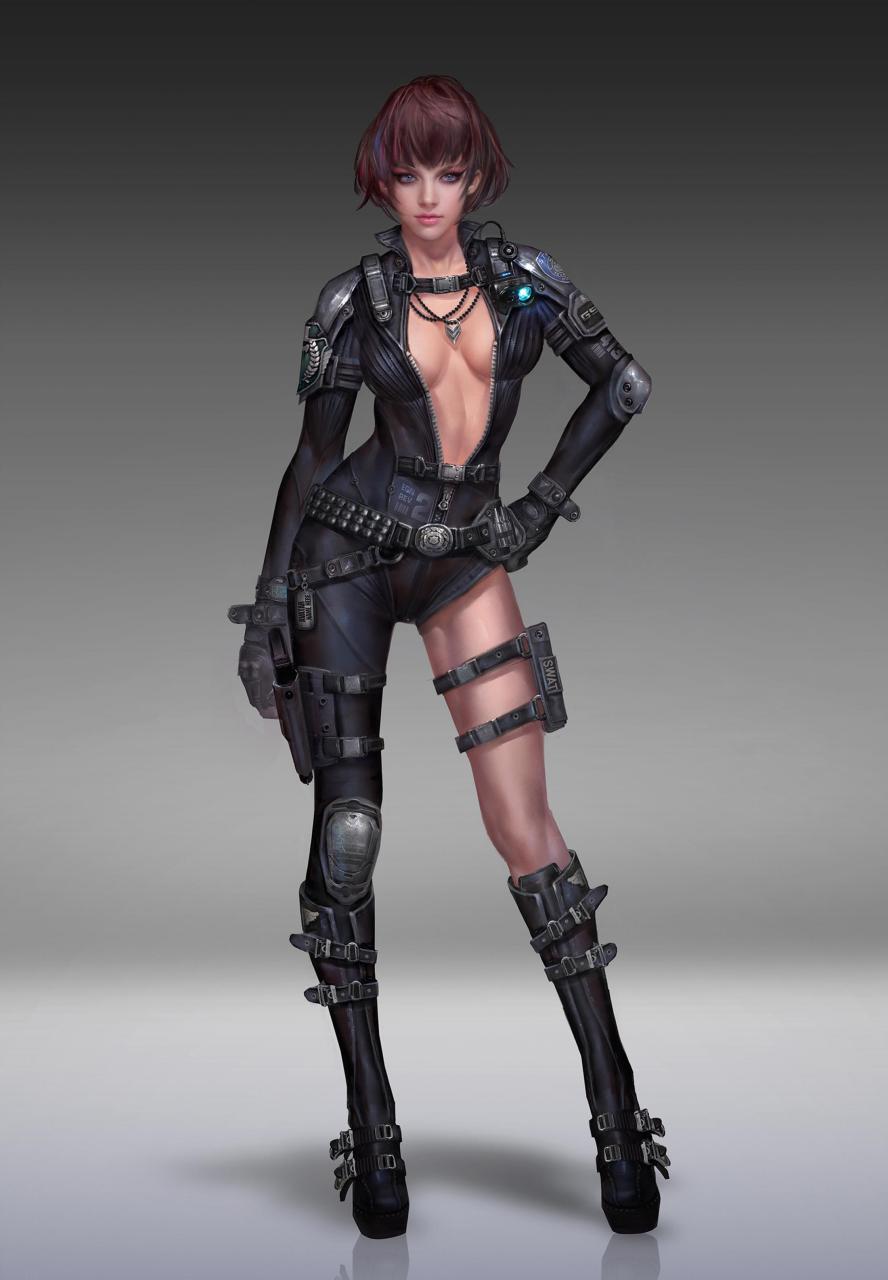 gif创作人# 逆战画面华丽精美,小姐姐英姿飒爽,英气逼人.