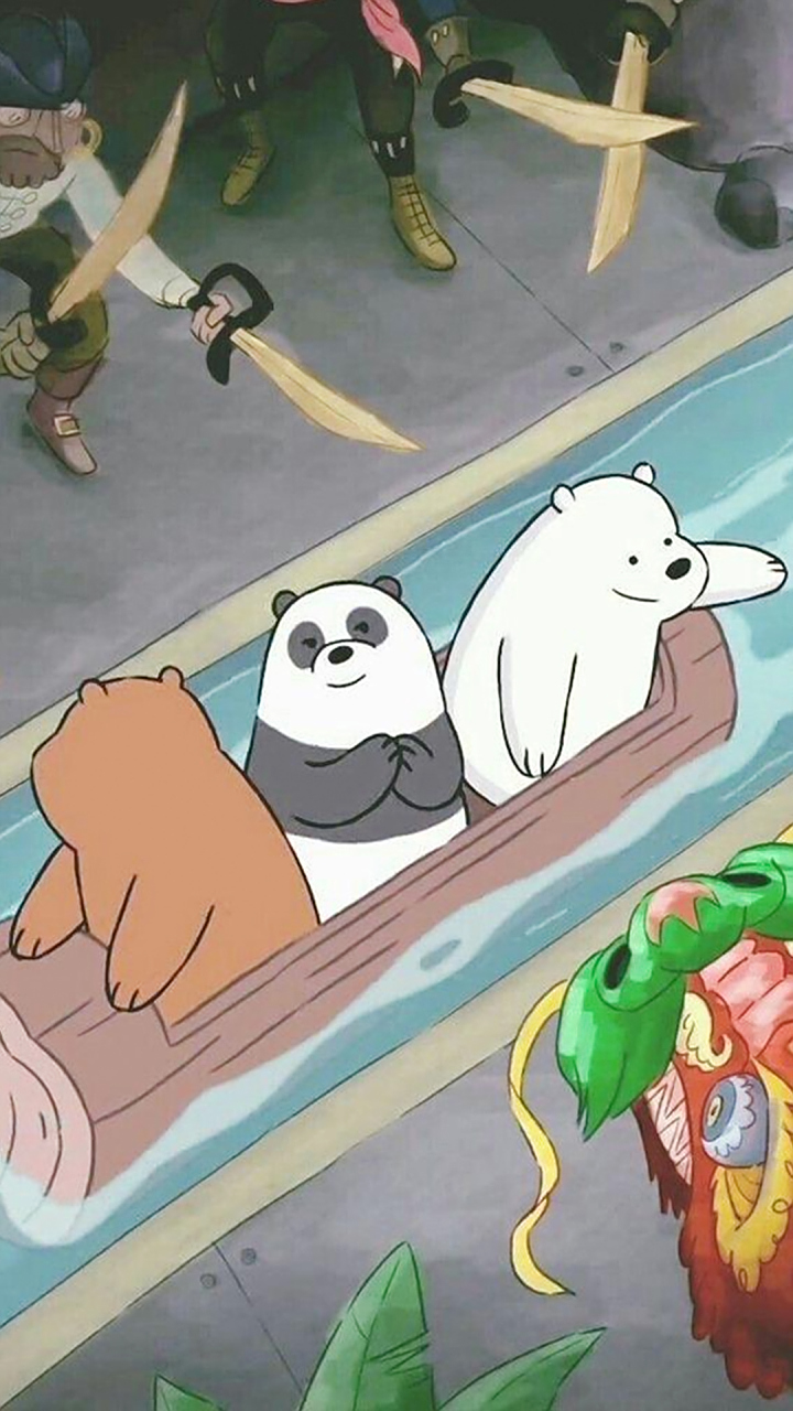 卡通壁纸|《咱们裸熊》超高清动漫4k手机壁纸:主人公是三只拟人化的熊