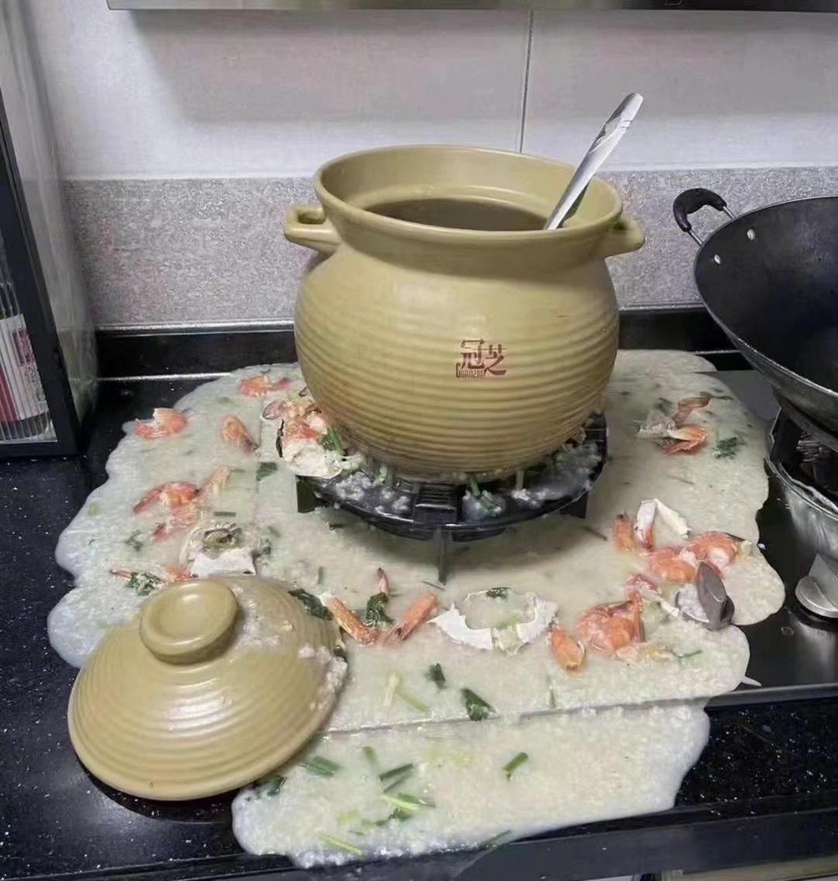 海鲜粥,鲜到底了.