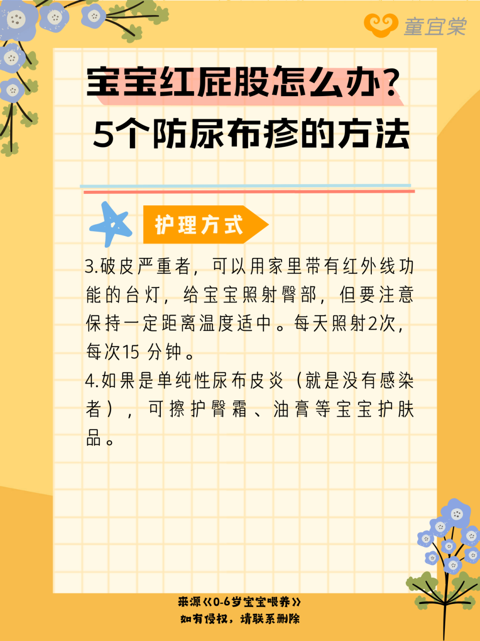 教你5个护理方法的方法  #妈妈育儿帮# #育儿妈妈圈# #宝宝红屁屁怎么