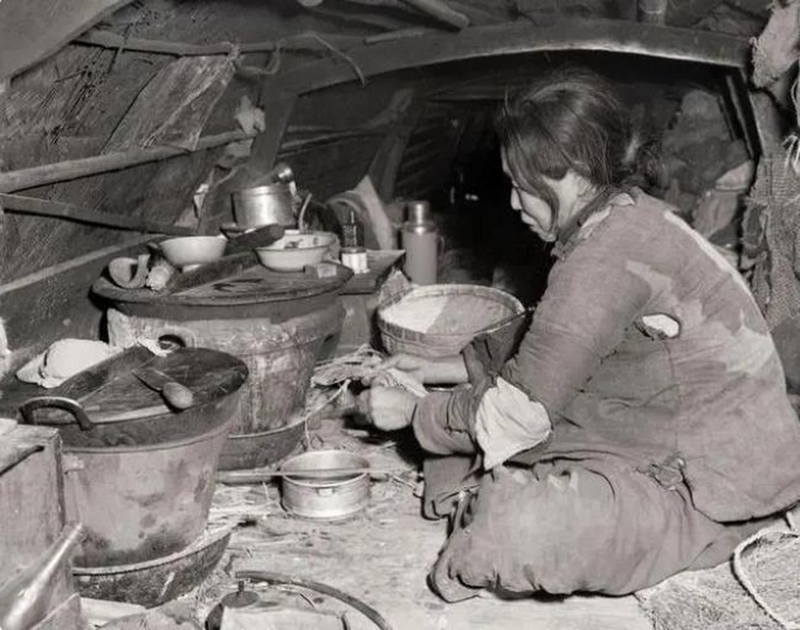 穷苦船民的全部家当1949年上海