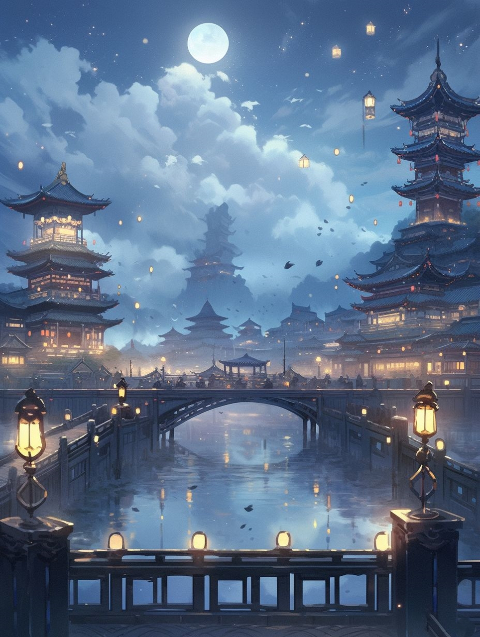 国风壁纸 i 不知天上宫阙 今夕是何年