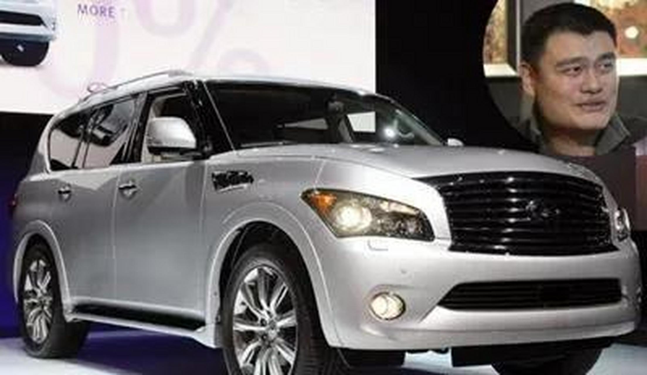 领动计划# 姚明有一辆英菲尼迪qx80,这辆车当时下来超过200万.